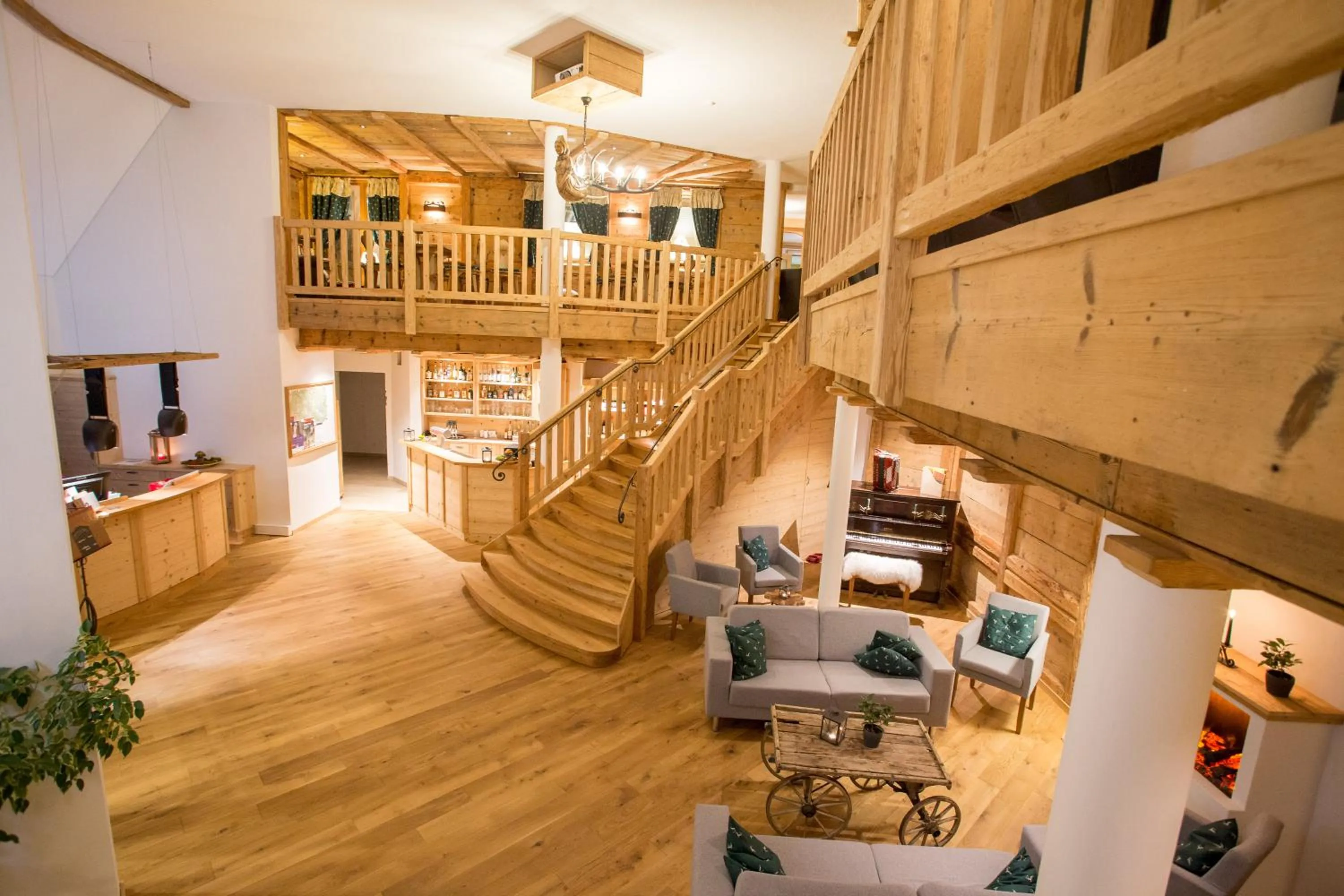 Lobby or reception in Hotel Schlehdorn