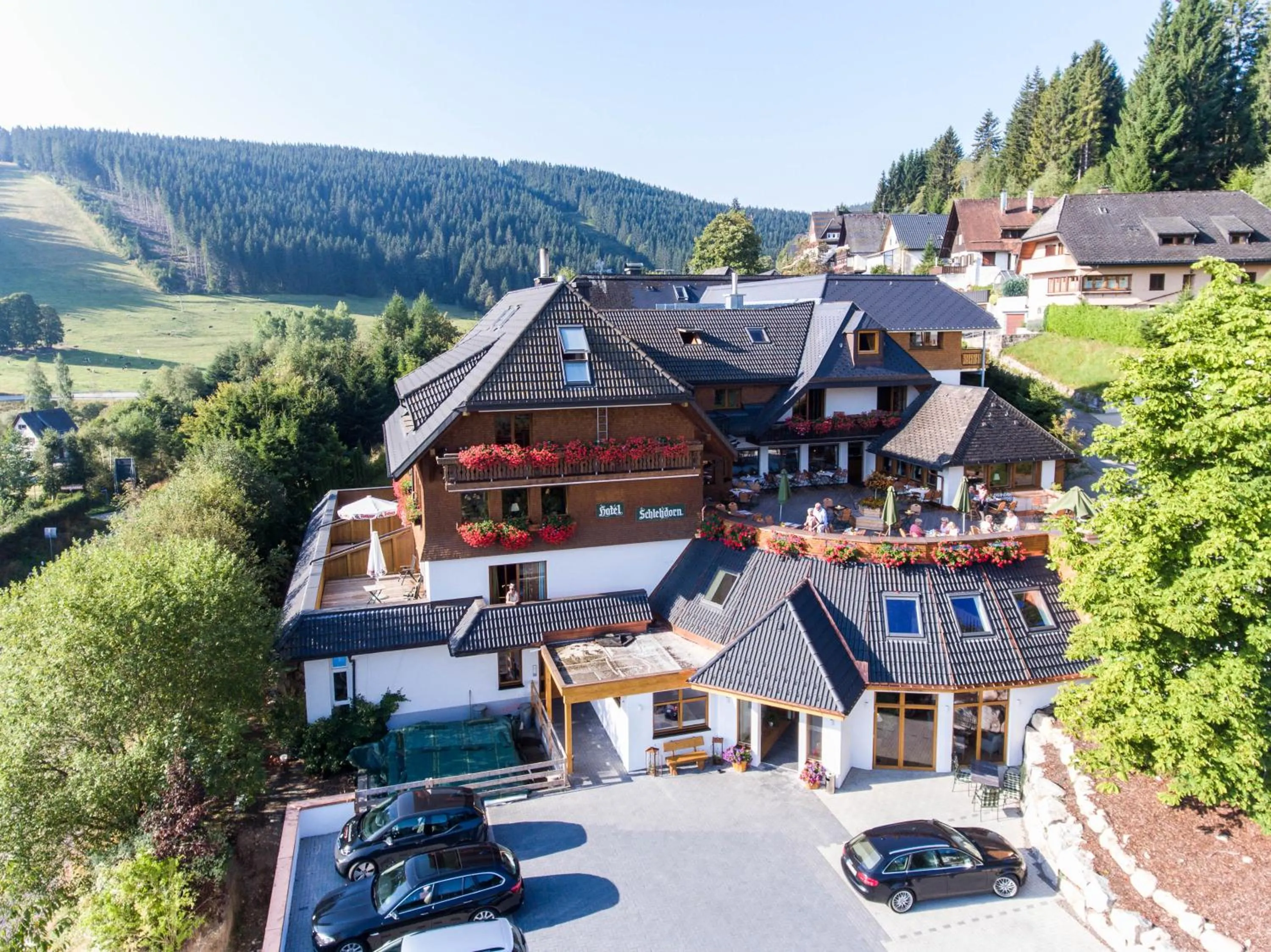 Bird's eye view in Hotel Schlehdorn