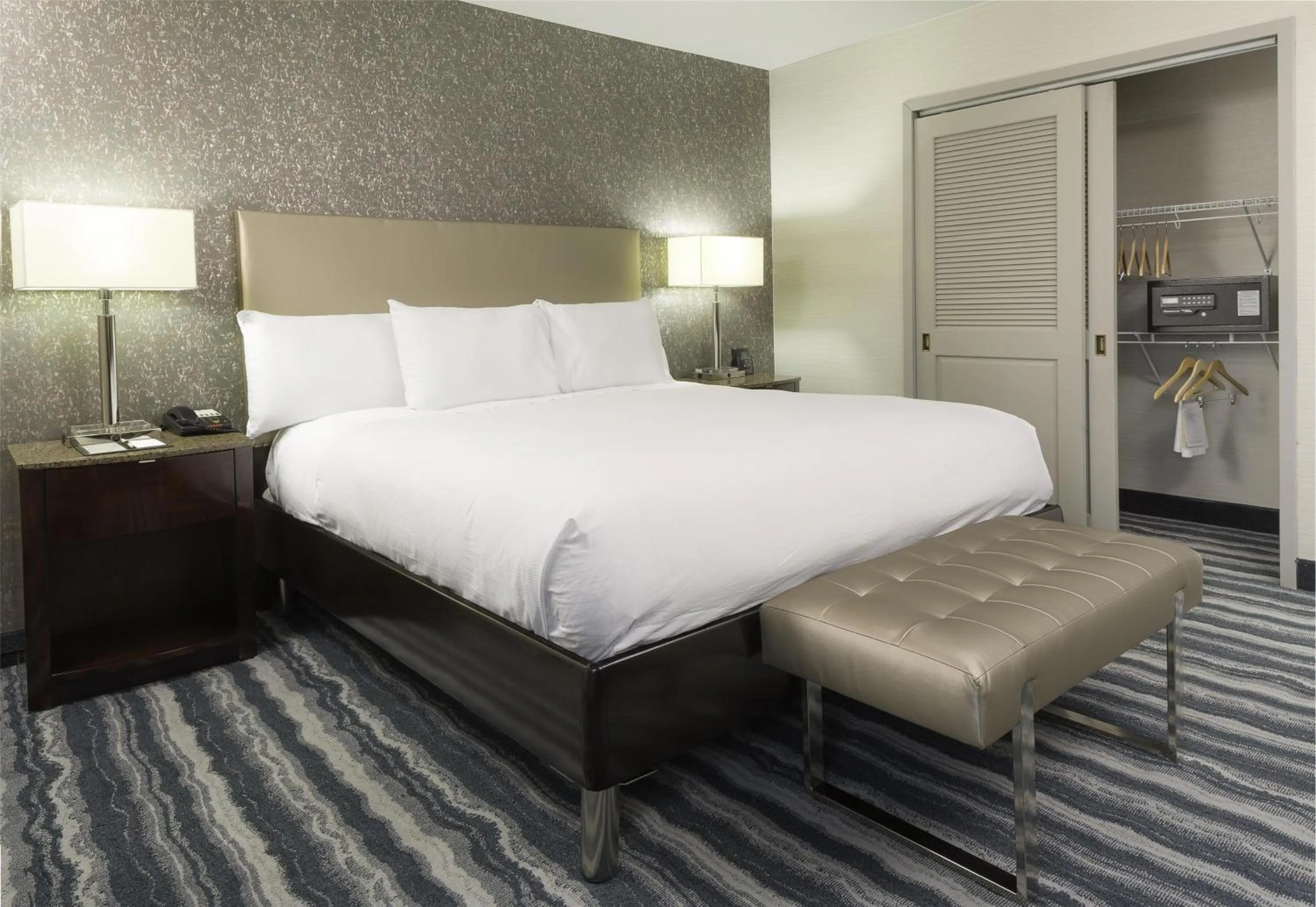 Bed in DoubleTree by Hilton Hotel Wilmington