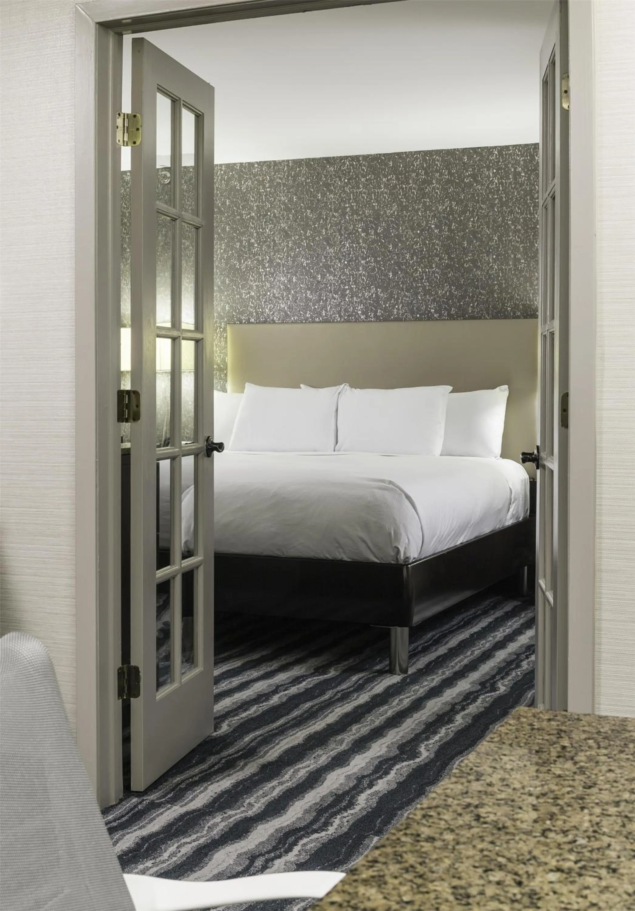 Bed in DoubleTree by Hilton Hotel Wilmington