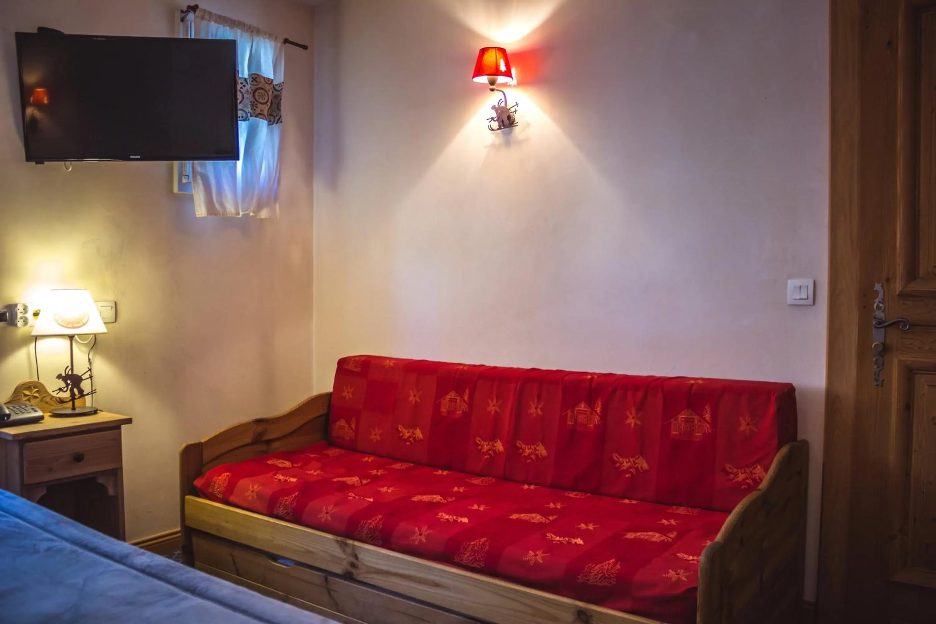 Bed in Le Relais Du Mont Blanc