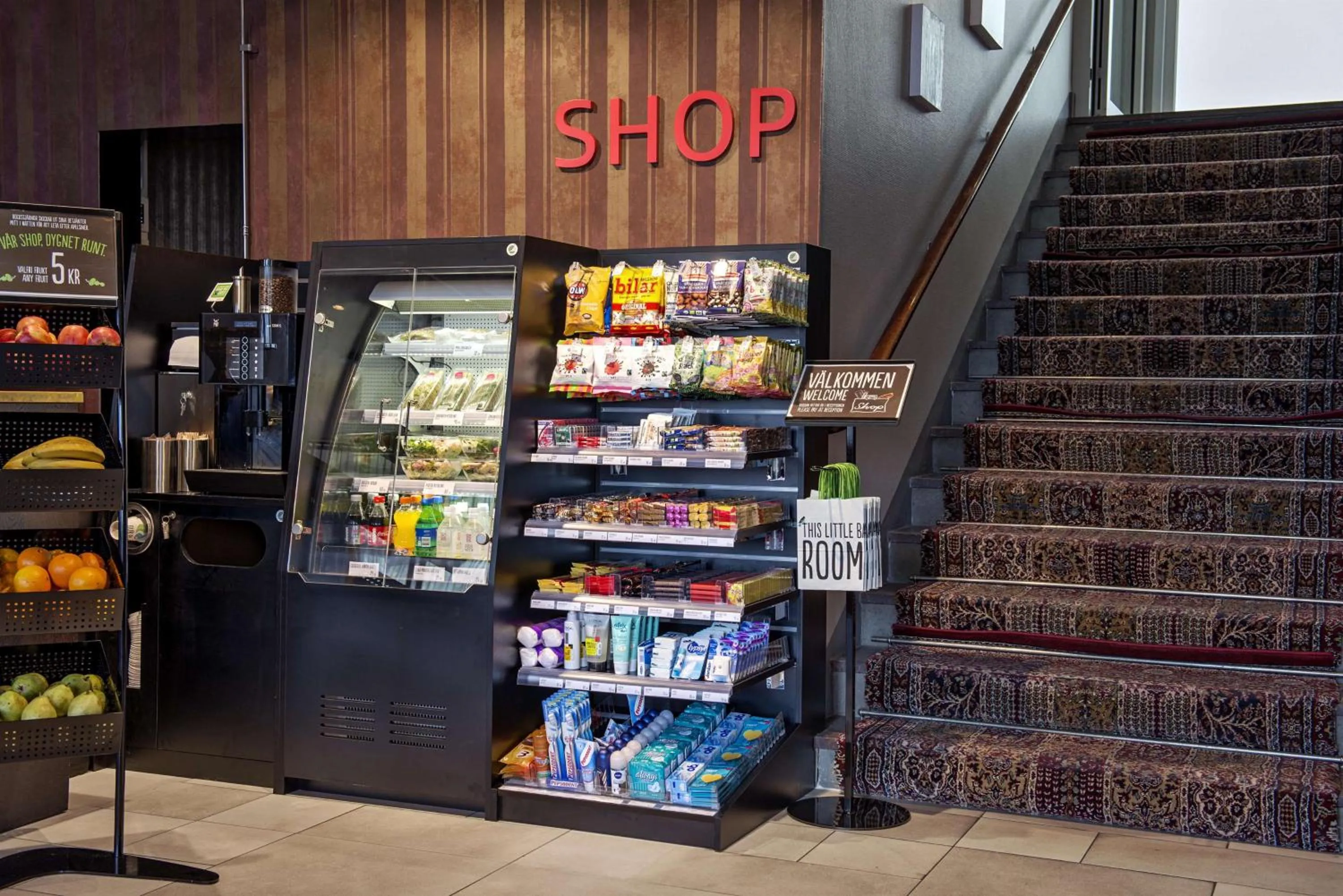 On-site shops in Scandic No. 25