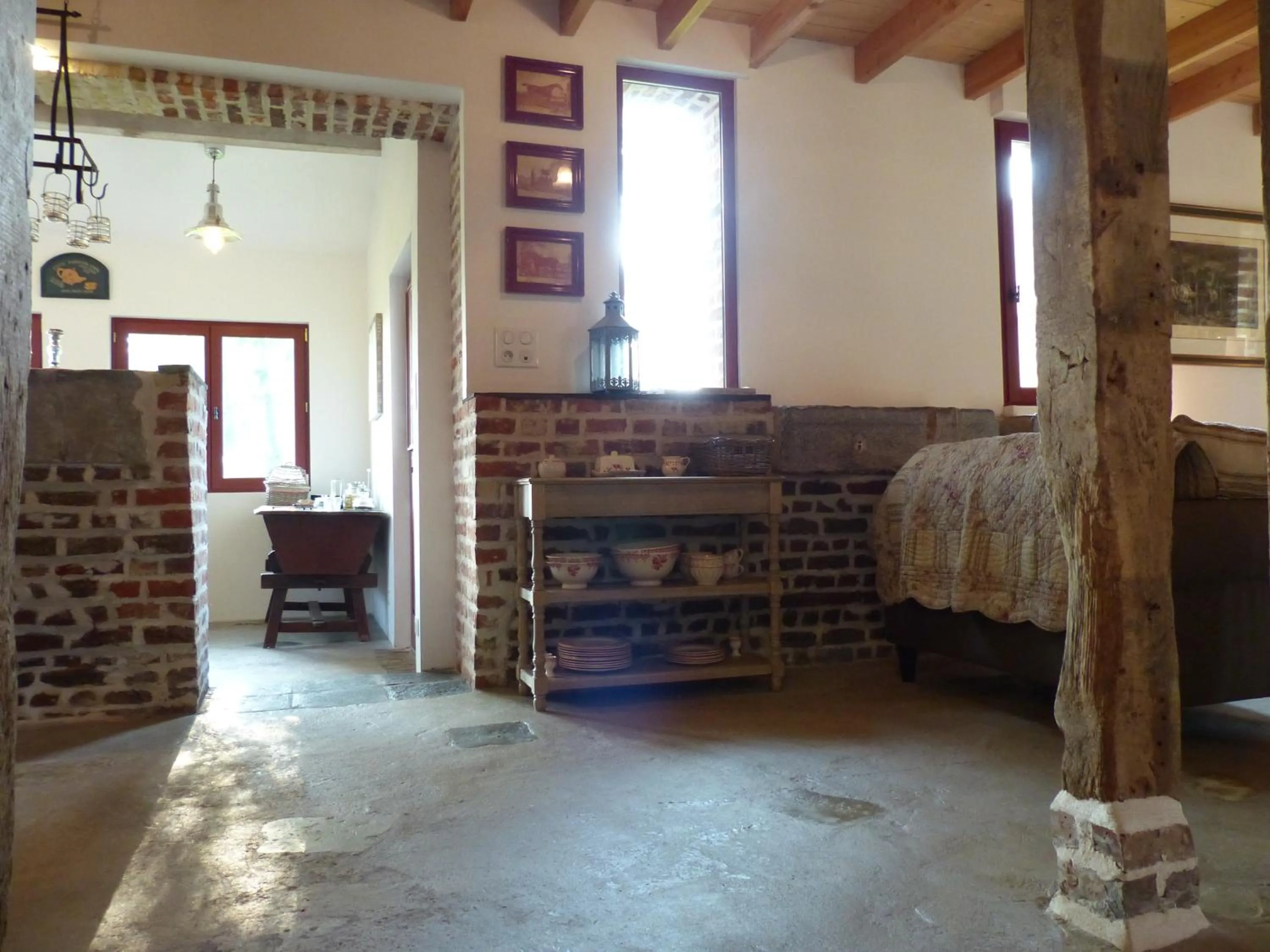 Seating area, Bed in Paardenhof Guesthouse