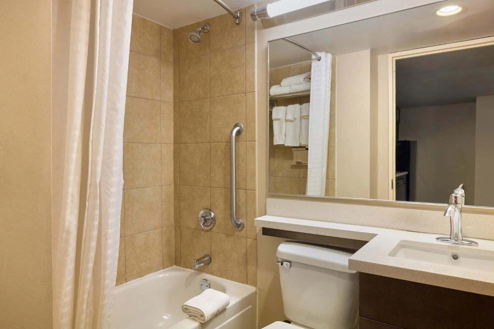 Bathroom in Candlewood Suites NYC -Times Square by IHG