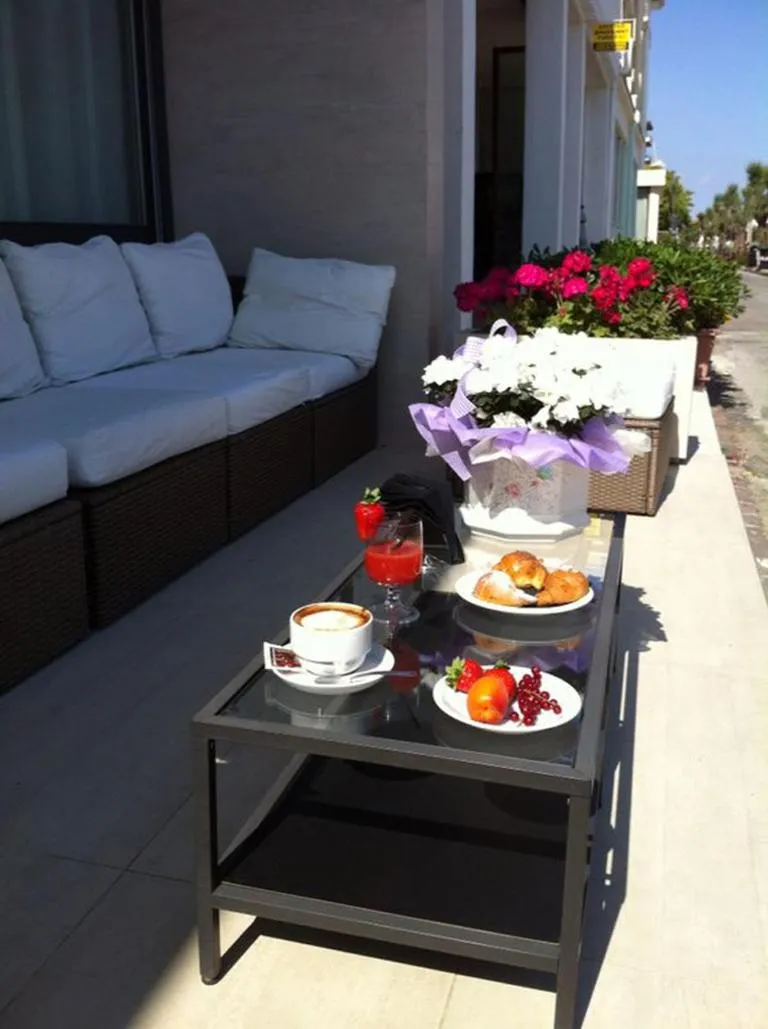 Patio in Hotel Aurora