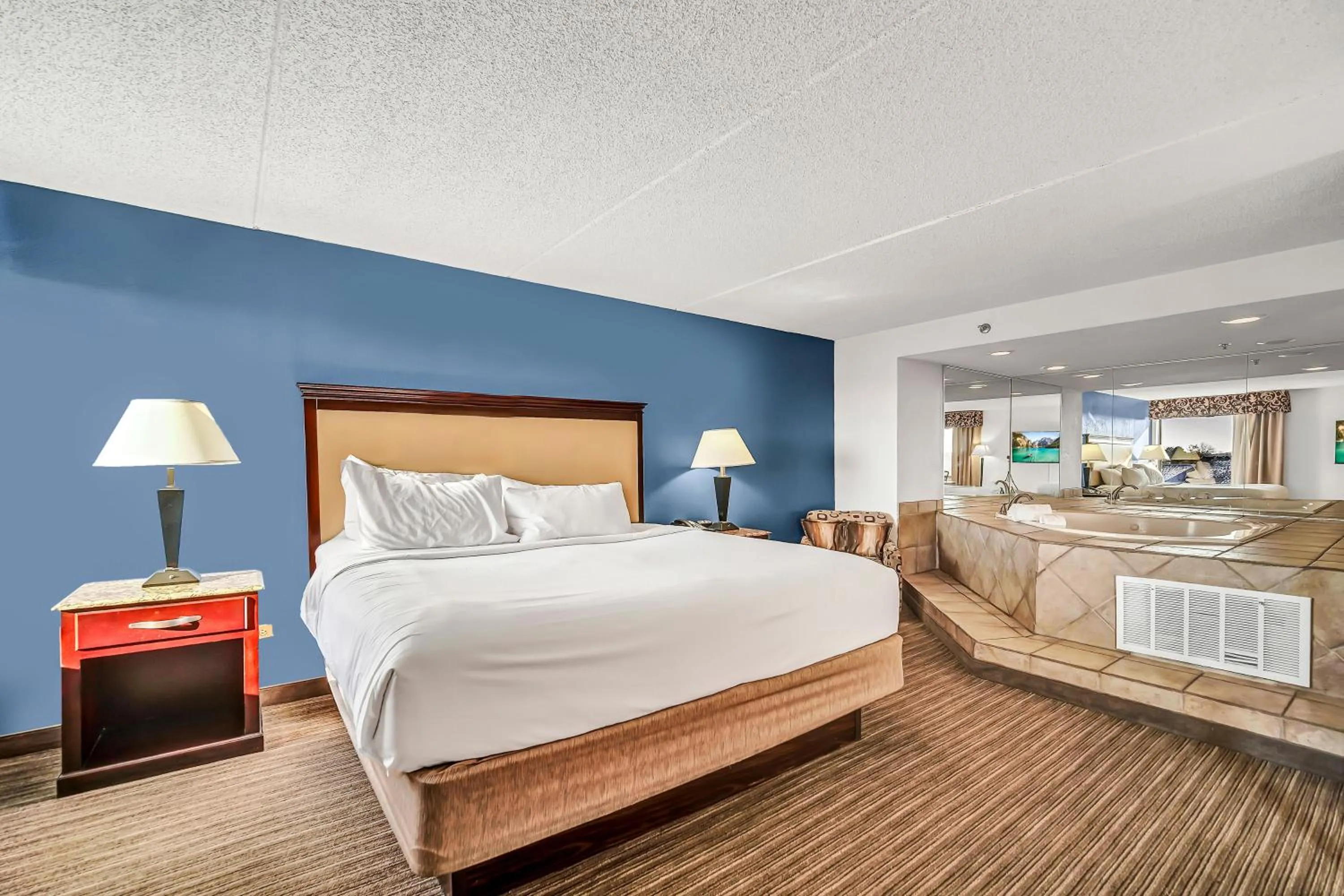 Bed in Radisson Hotel Schaumburg