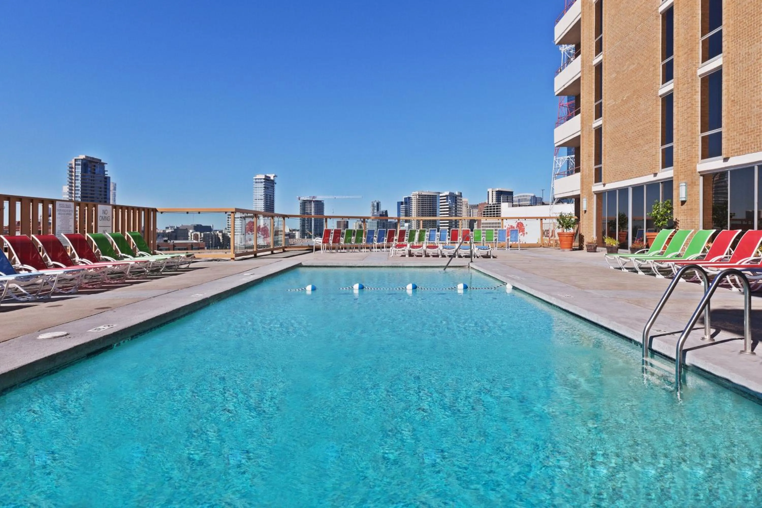 Swimming pool in Crowne Plaza Dallas Downtown by IHG