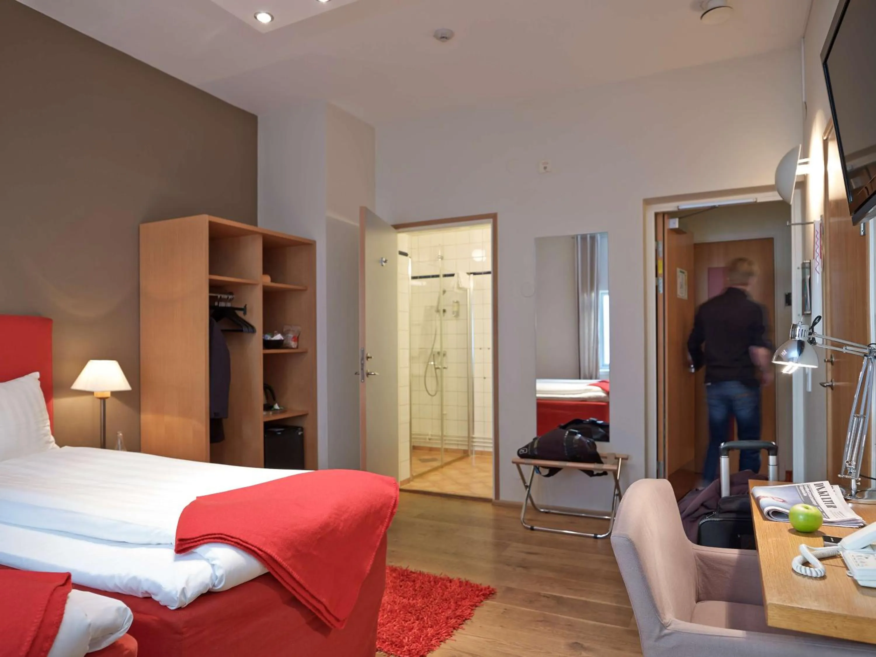 Photo of the whole room, Bed in Hotell Stadsparken