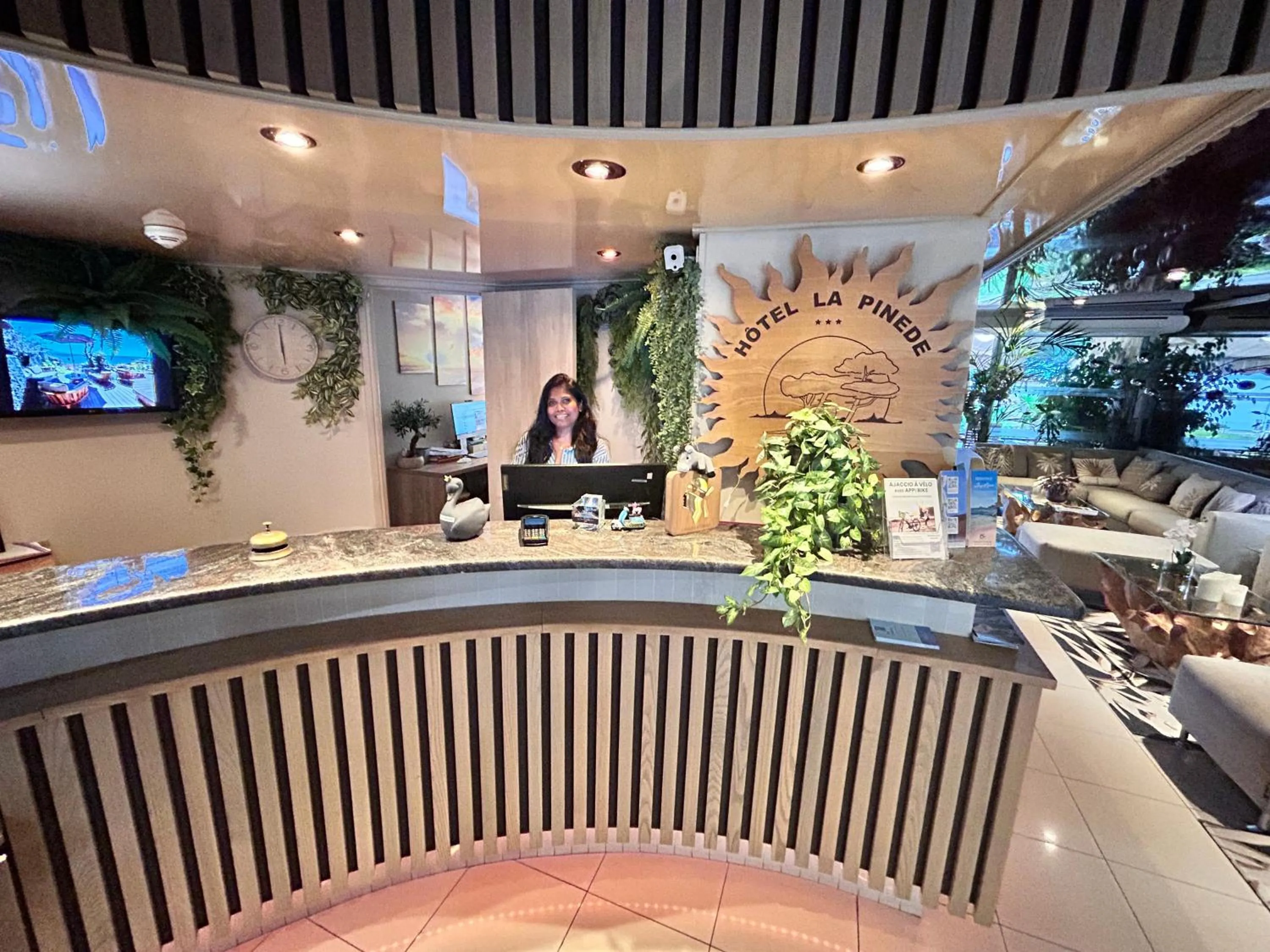 Lobby or reception in Hôtel La Pinède