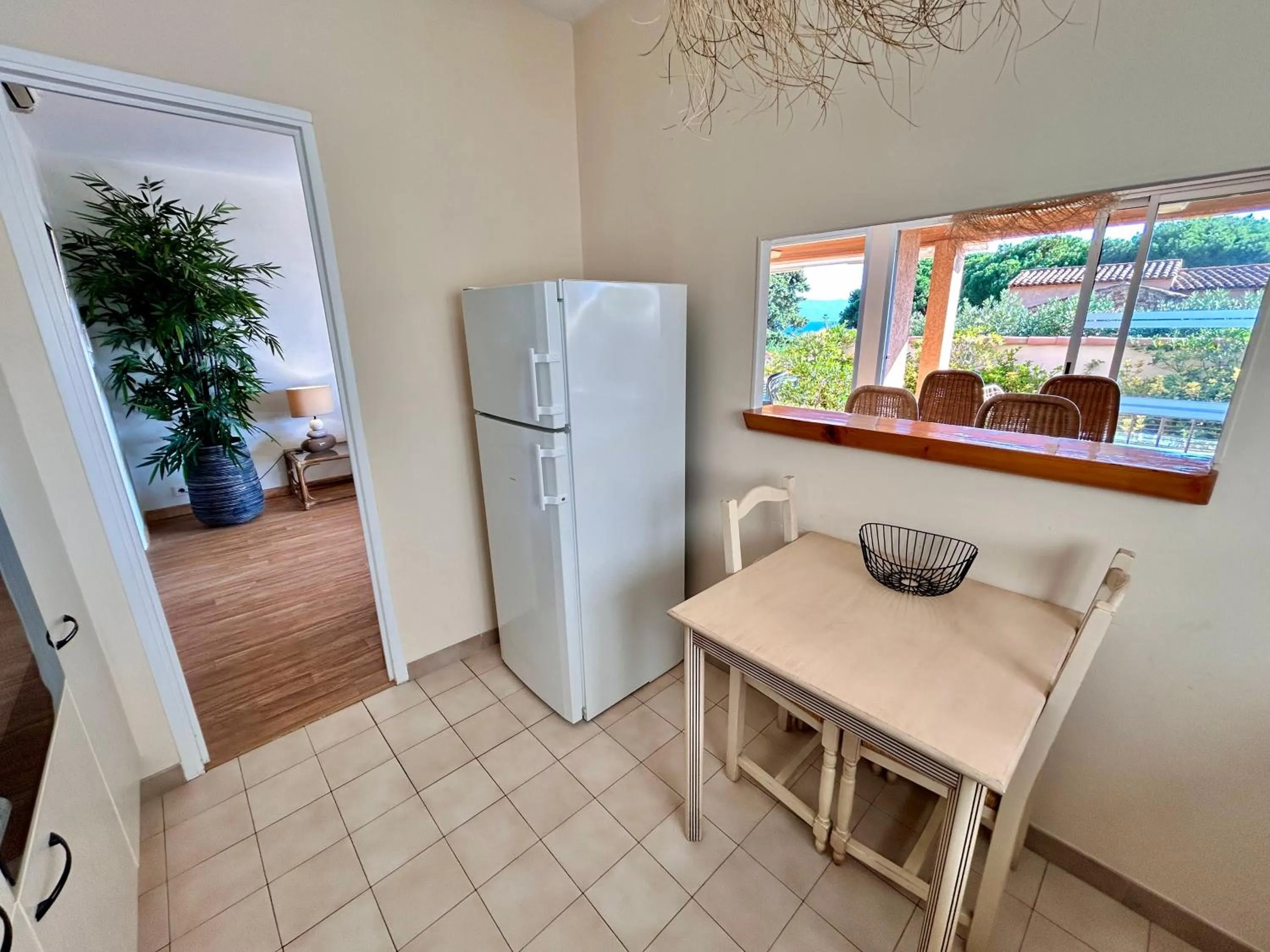 kitchen in Hôtel La Pinède