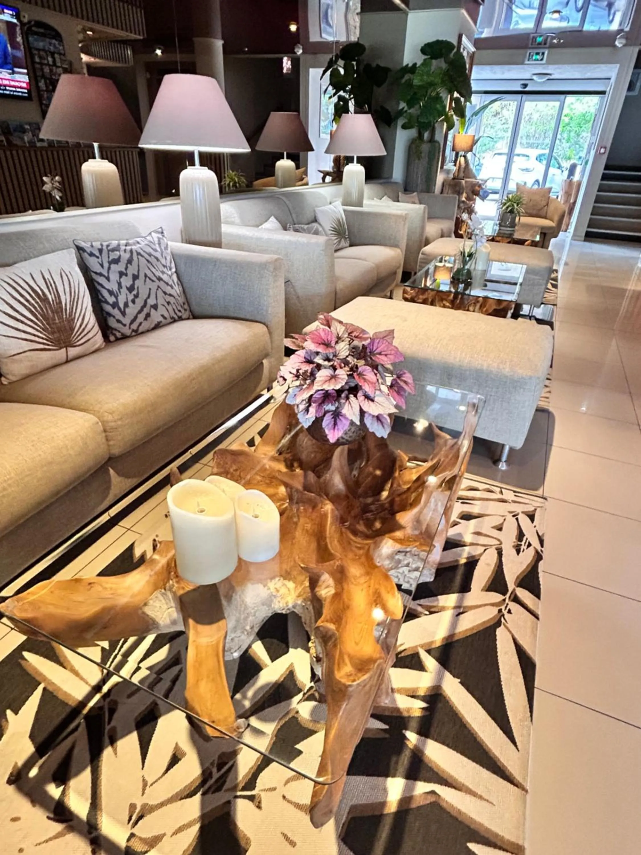 Lobby or reception in Hôtel La Pinède