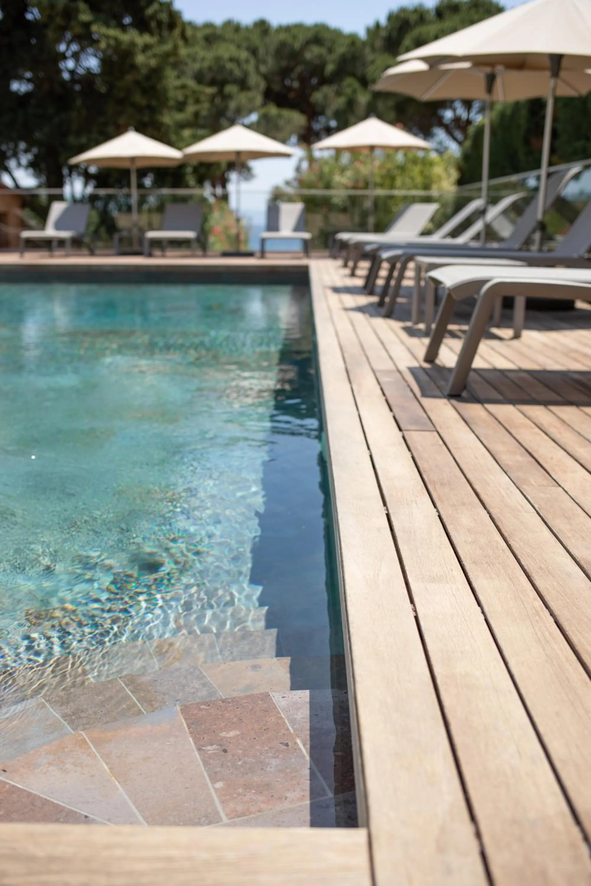 Swimming pool in Hôtel La Pinède