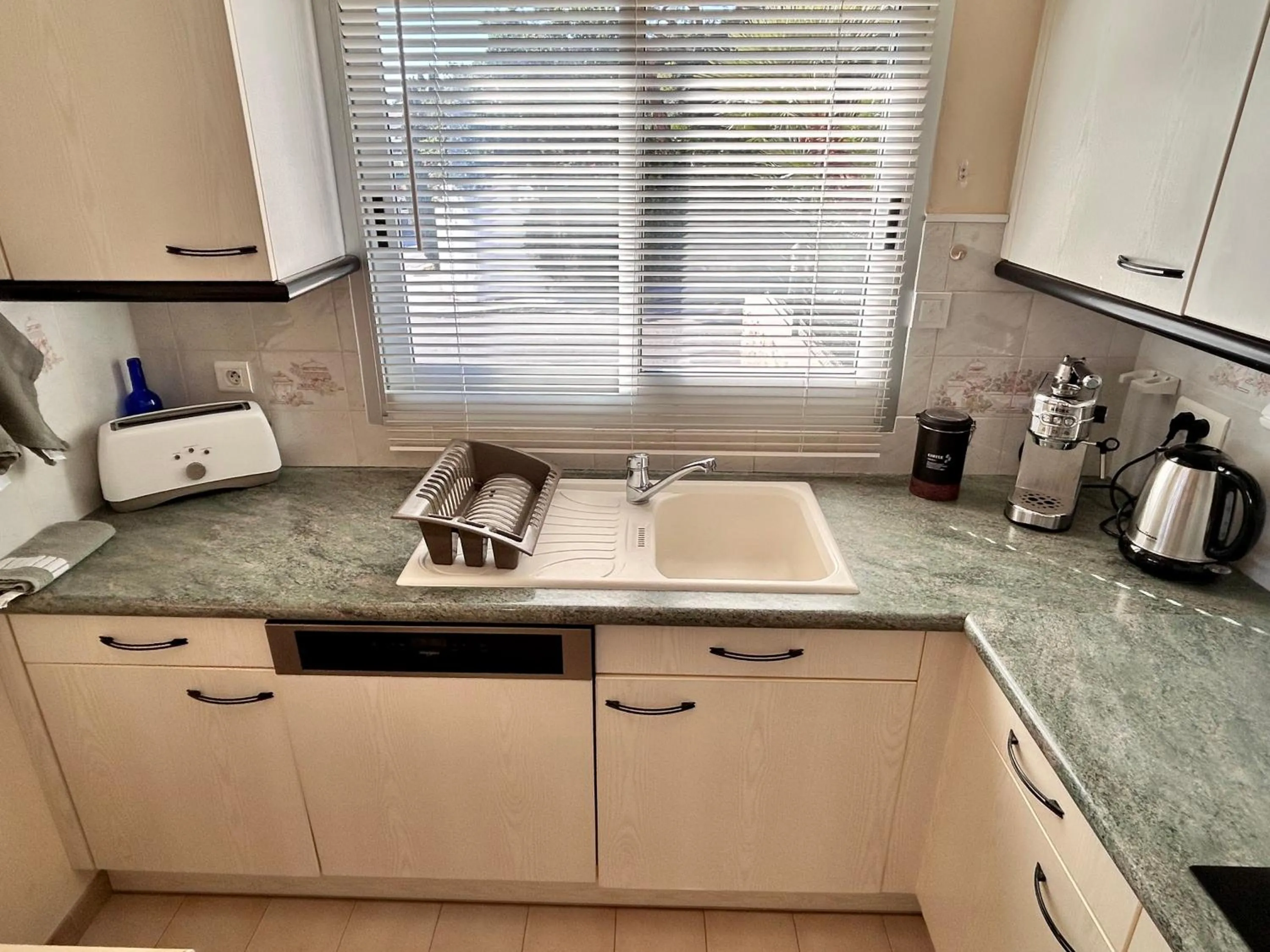 kitchen in Hôtel La Pinède