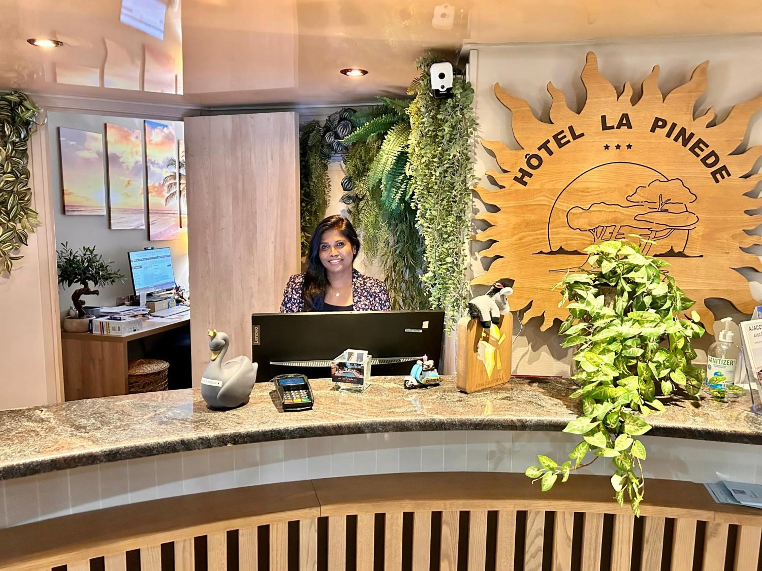 Lobby or reception in Hôtel La Pinède