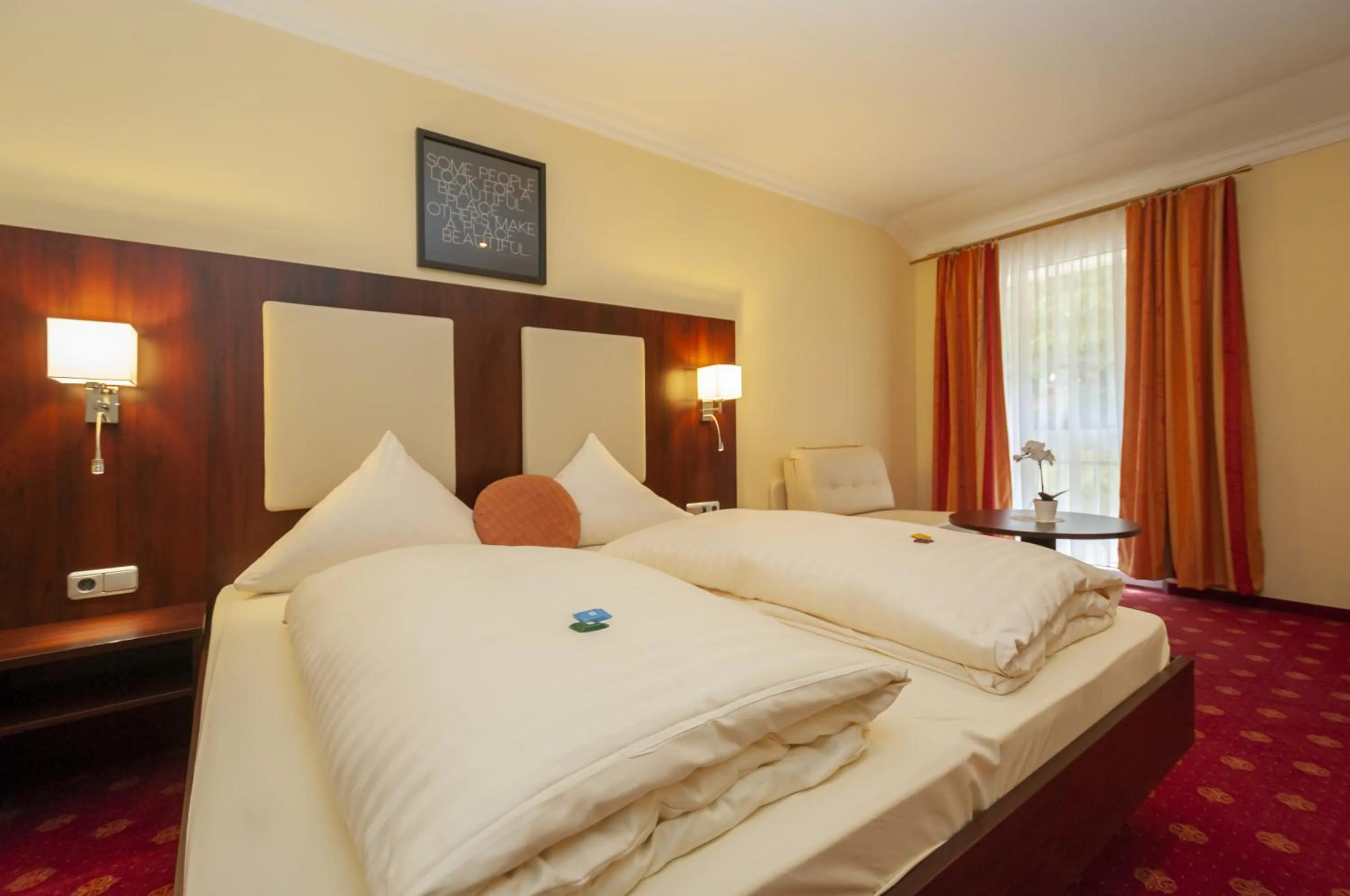 Photo of the whole room, Bed in Hotel Grüne Tanne