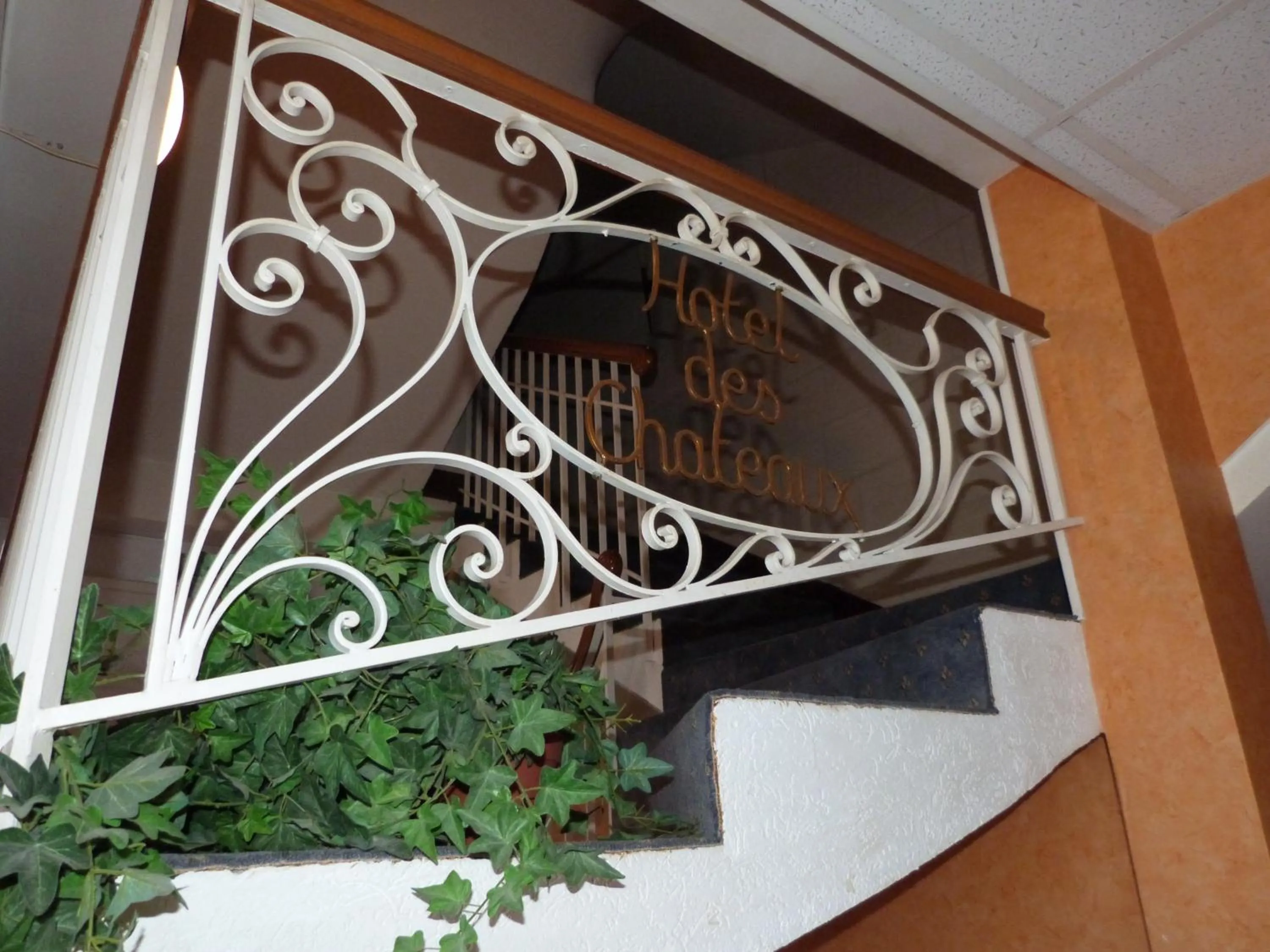 Decorative detail in Logis Hôtel Restaurant des Châteaux