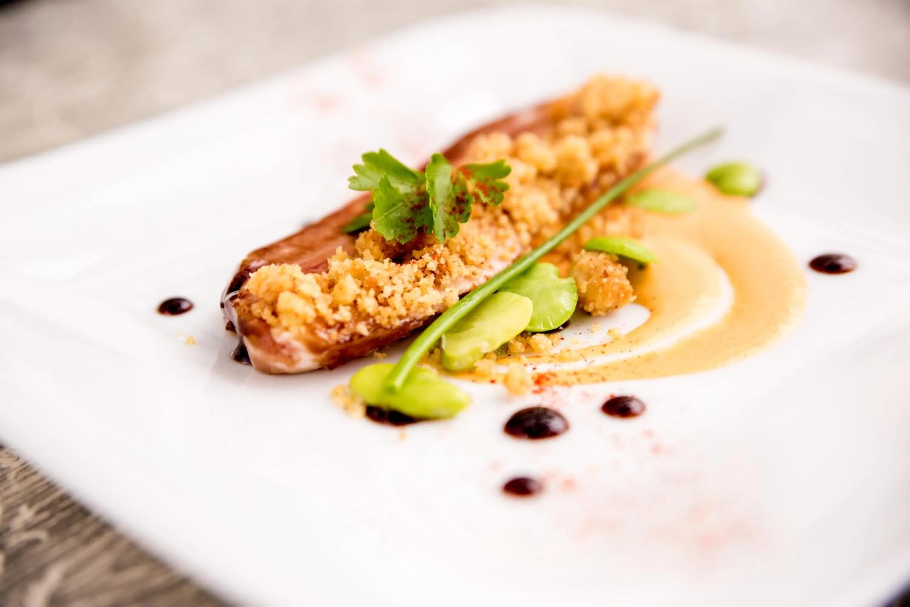 Food close-up in Logis Hôtel Restaurant des Châteaux