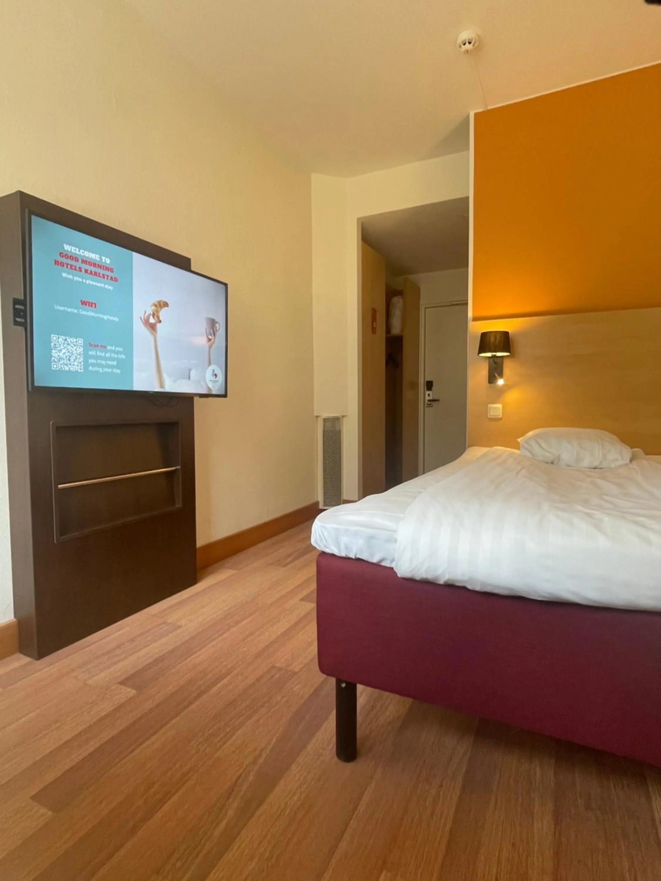 Bed in Good Morning Karlstad City