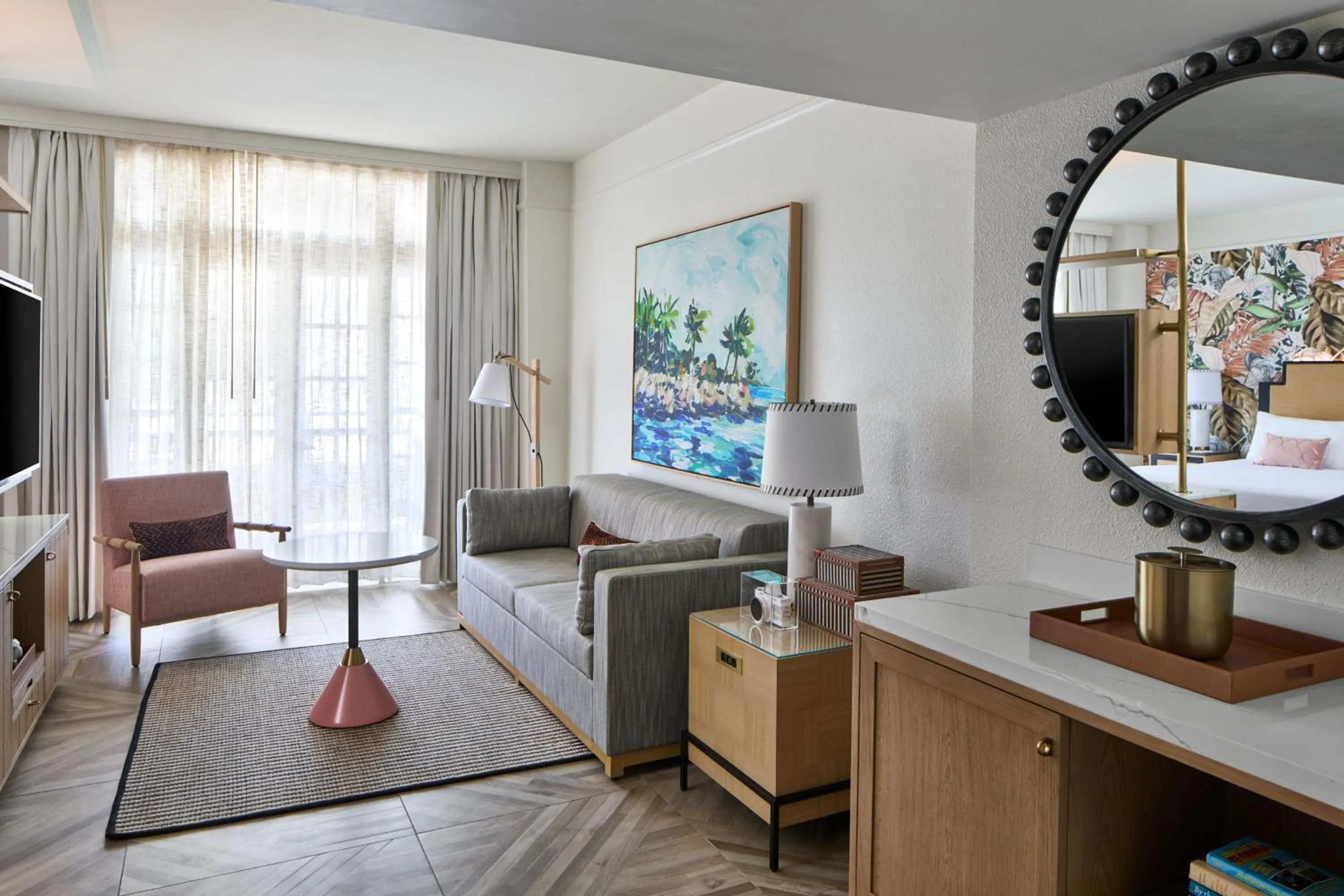 Living room in La Concha Key West, Autograph Collection