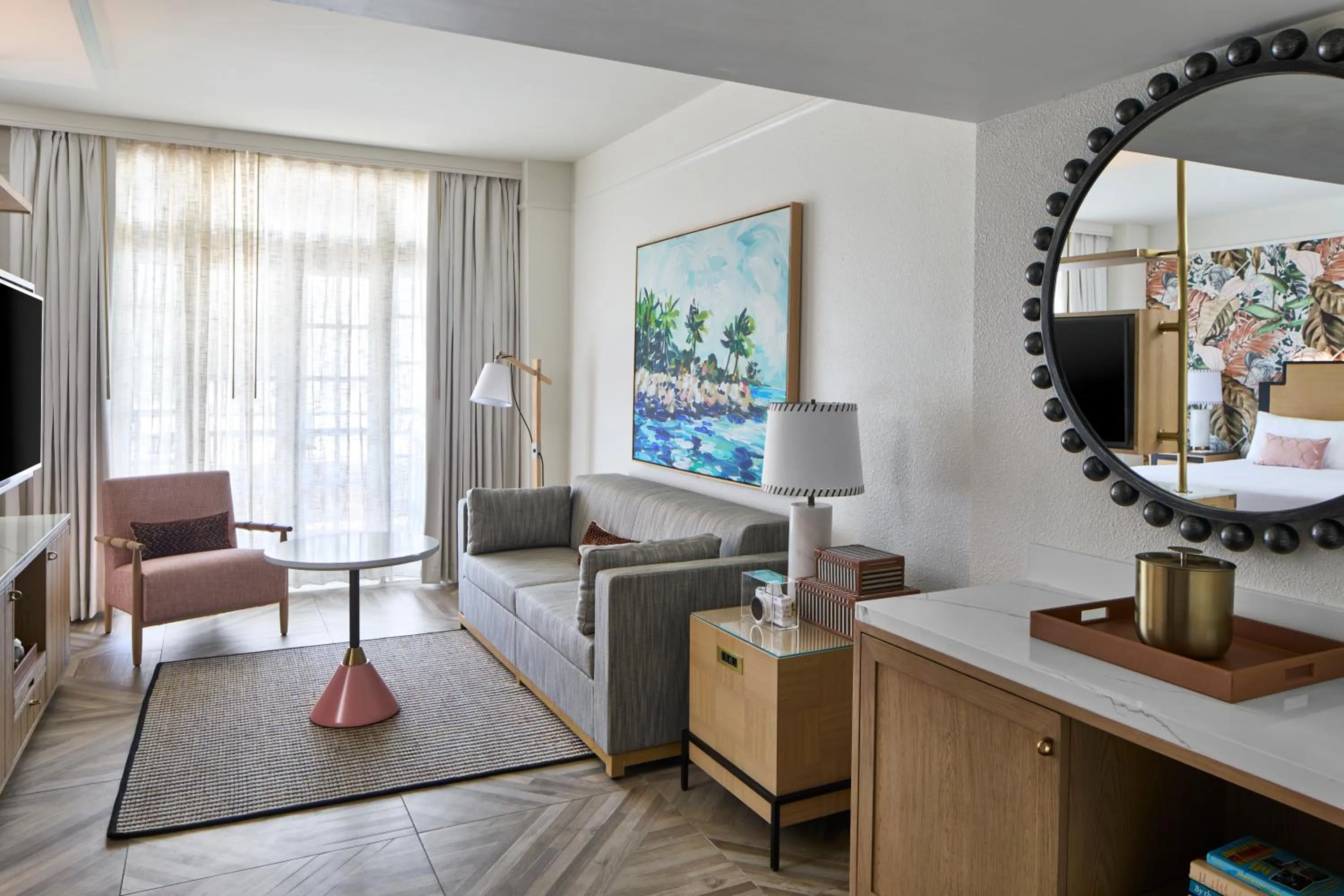 Living room in La Concha Key West, Autograph Collection