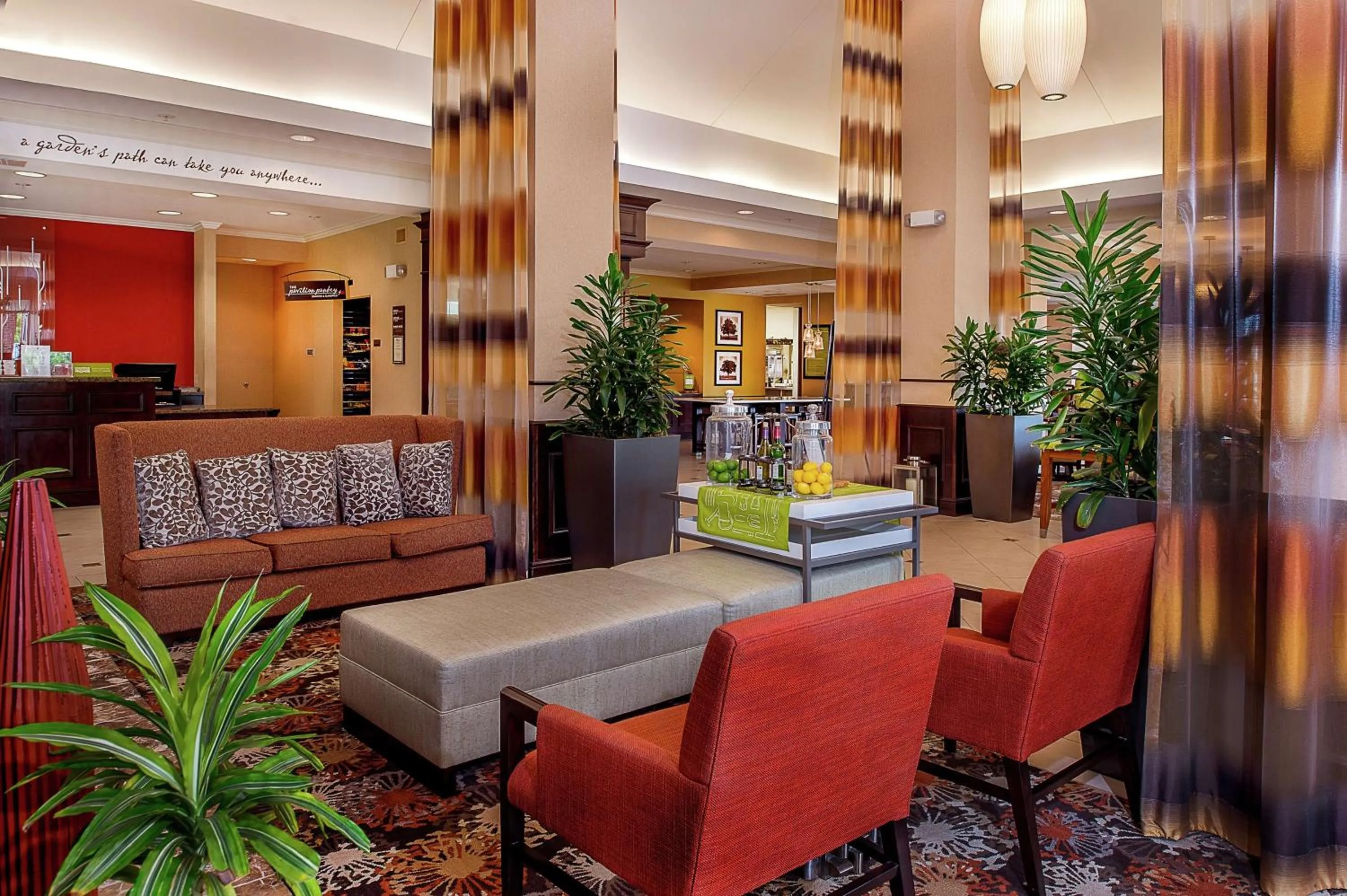 Lobby or reception in Hilton Garden Inn St. Louis Airport