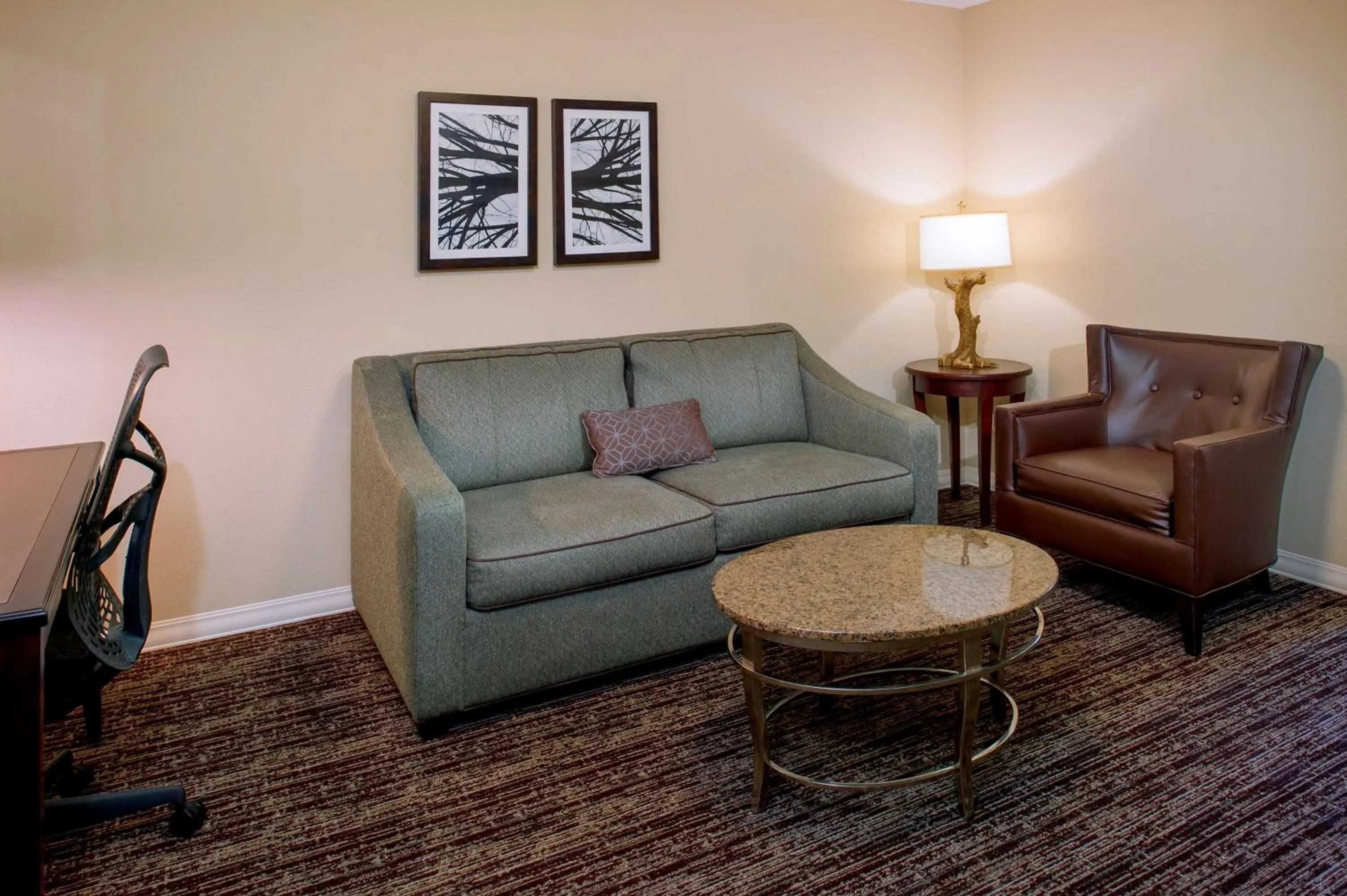Living room in Hilton Garden Inn St. Louis Airport