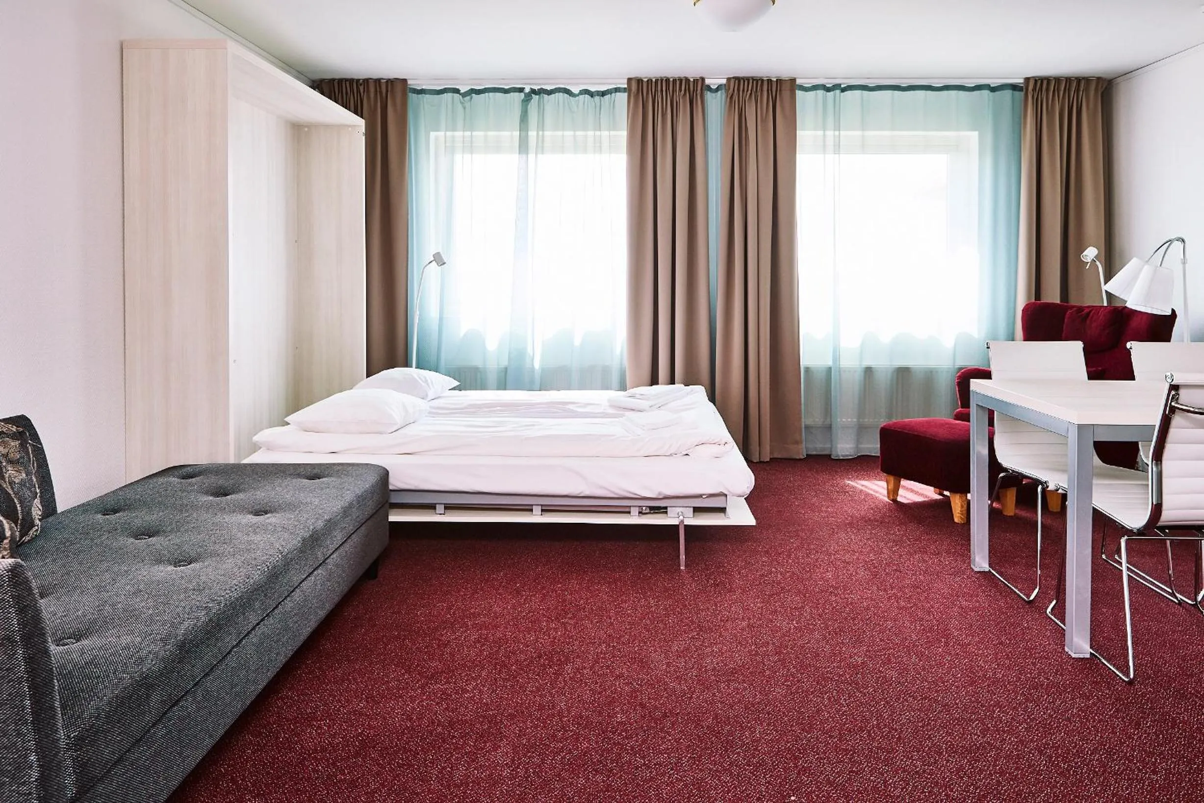 Bed in Sturup Airport Hotel