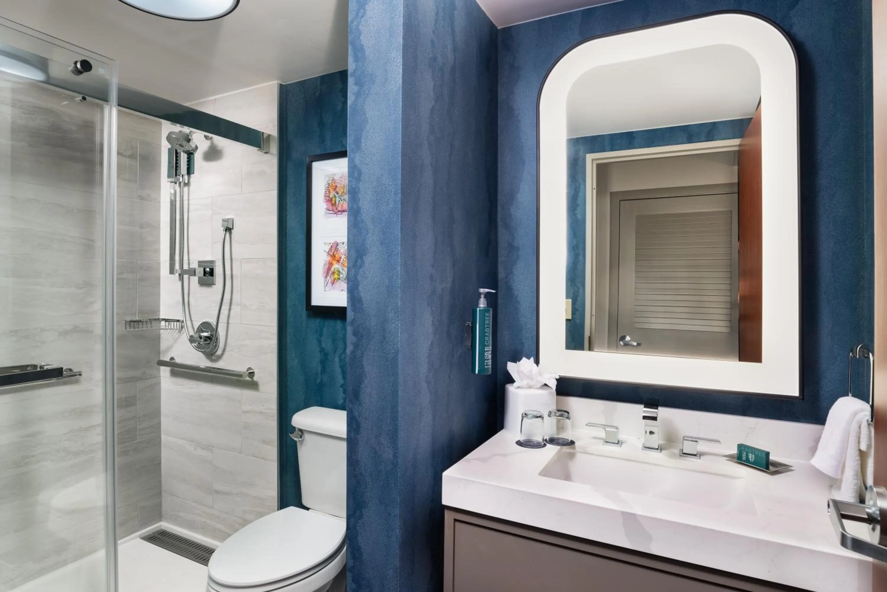 Shower in DoubleTree by Hilton Houston Medical Center Hotel & Suites