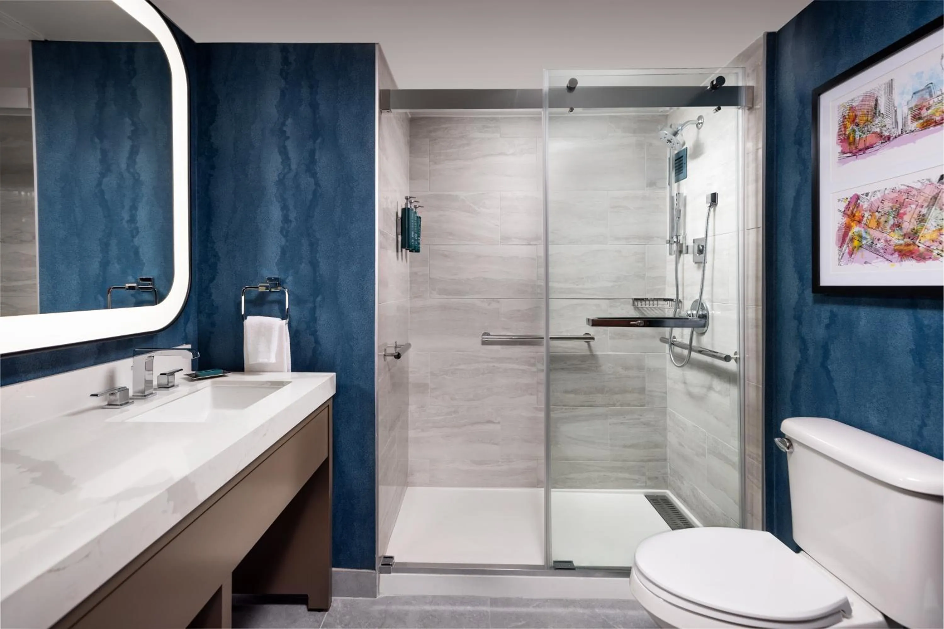 Shower in DoubleTree by Hilton Houston Medical Center Hotel & Suites