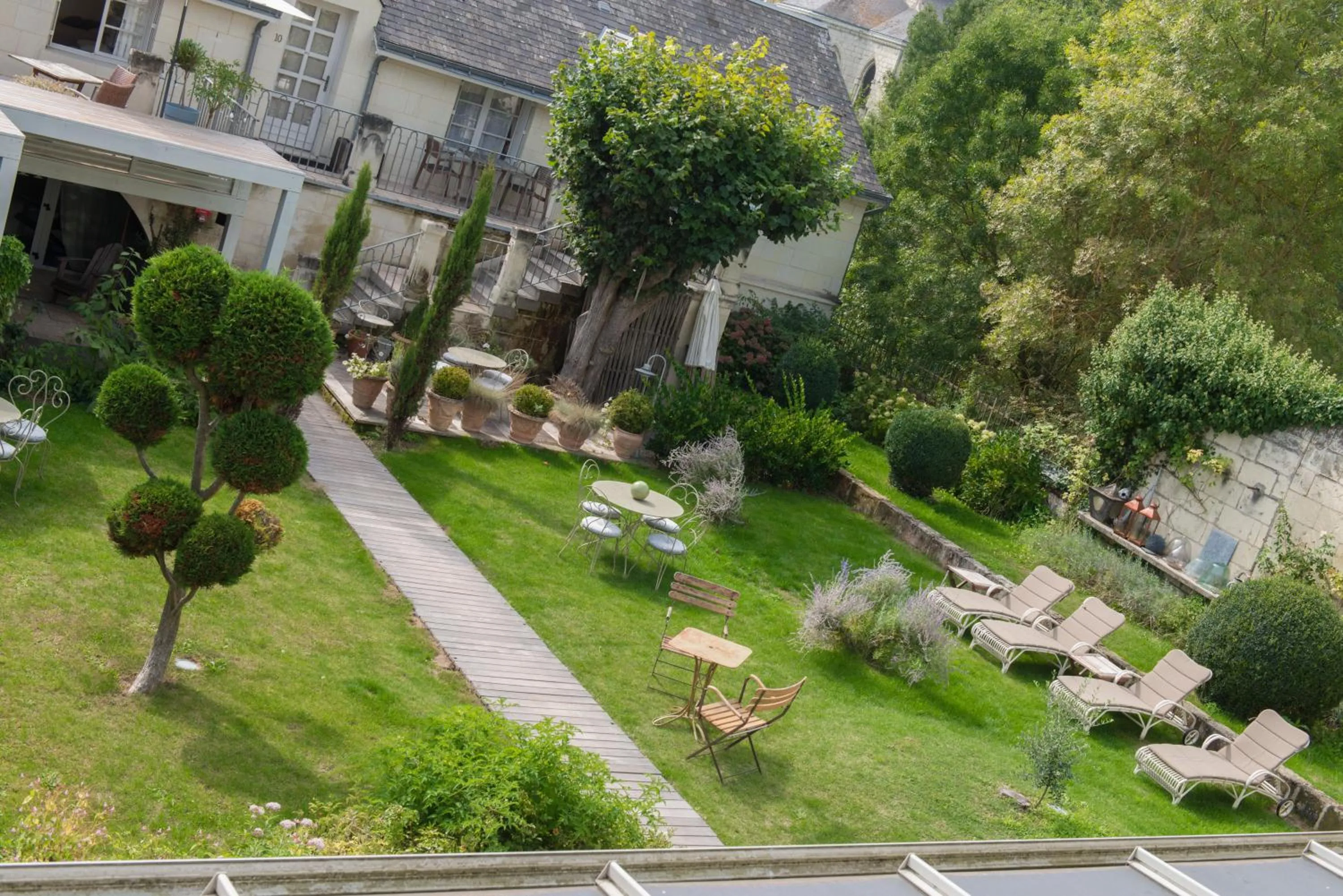 Garden in La Marine de Loire Hôtel & Spa