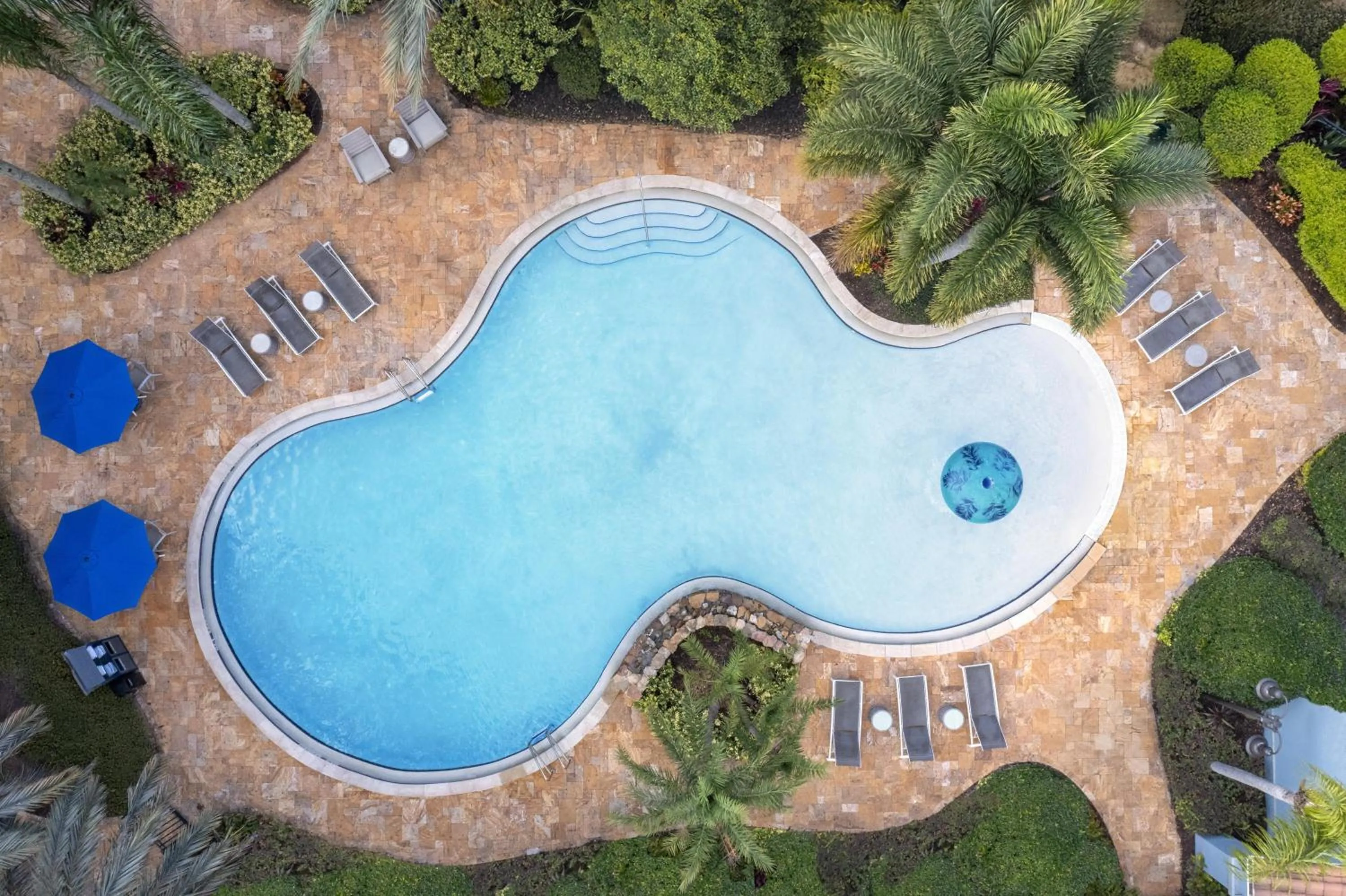 Pool view in Homewood Suites by Hilton Lake Buena Vista Orlando - Newly Renovated!