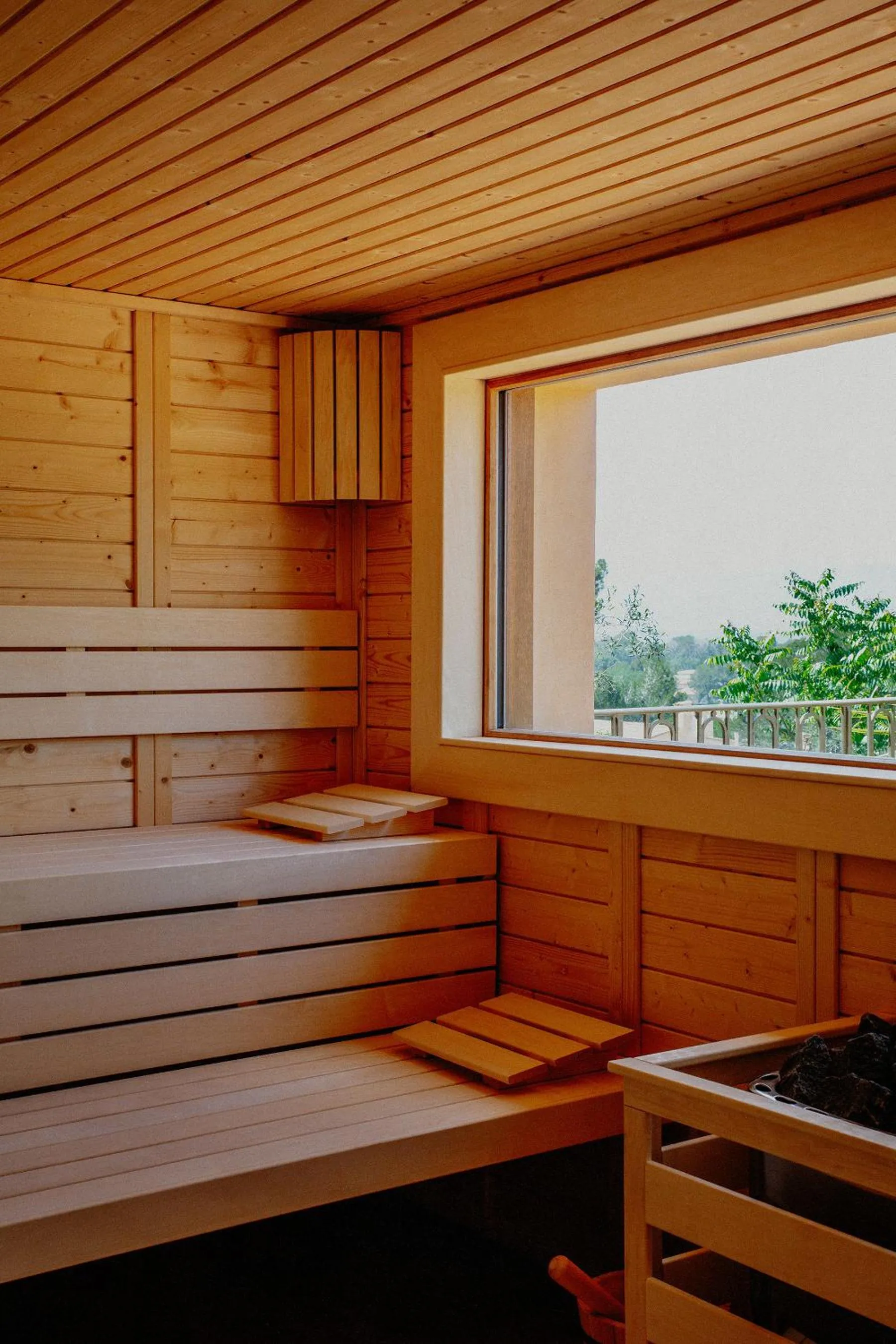Sauna, Bed in Le Mas Candille