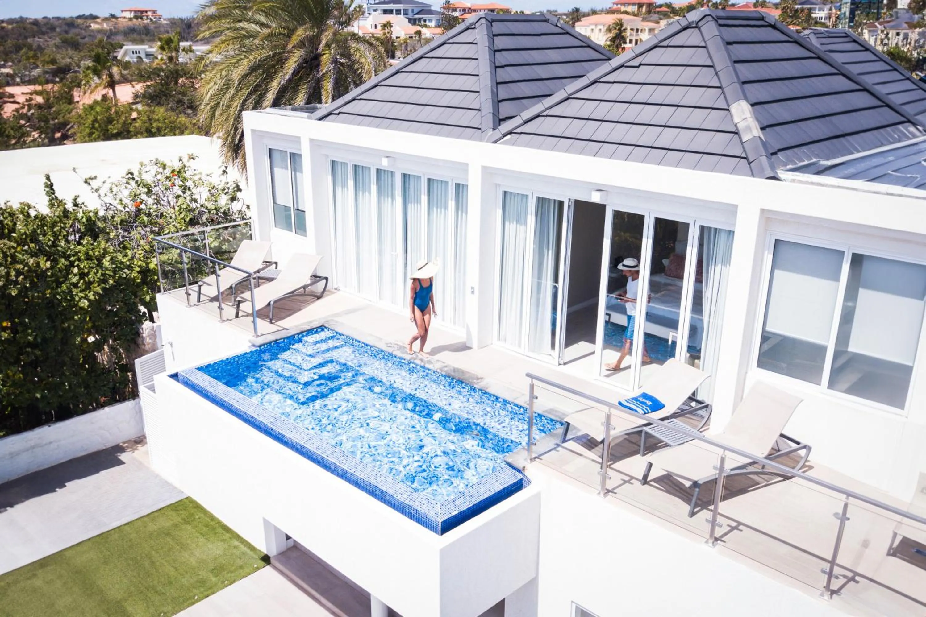 Pool view in Ocean Z Boutique Hotel