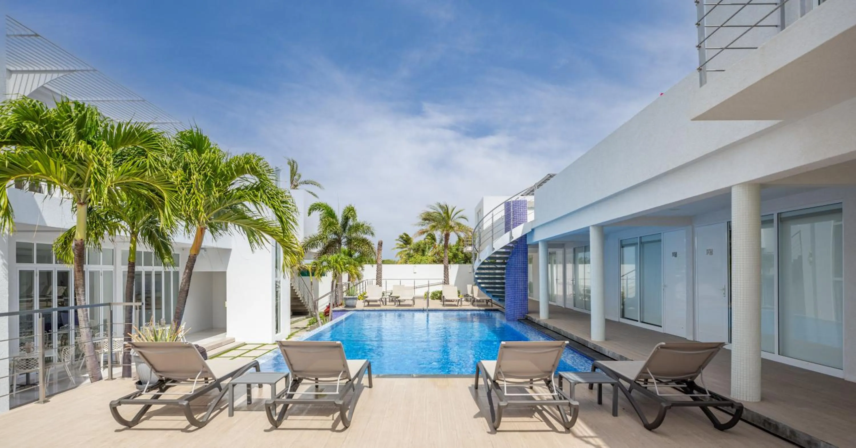 Pool view in Ocean Z Boutique Hotel