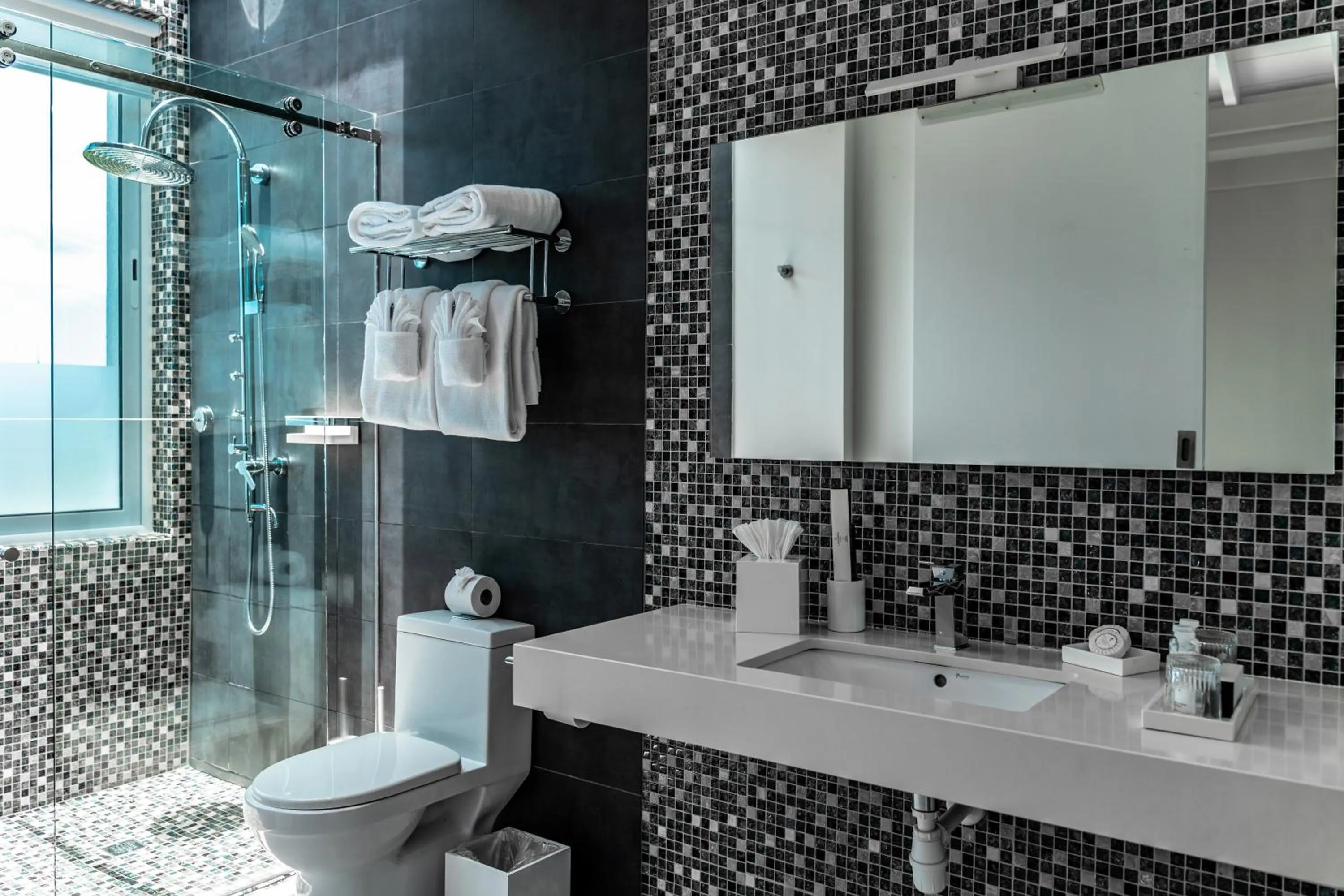 Shower in Ocean Z Boutique Hotel