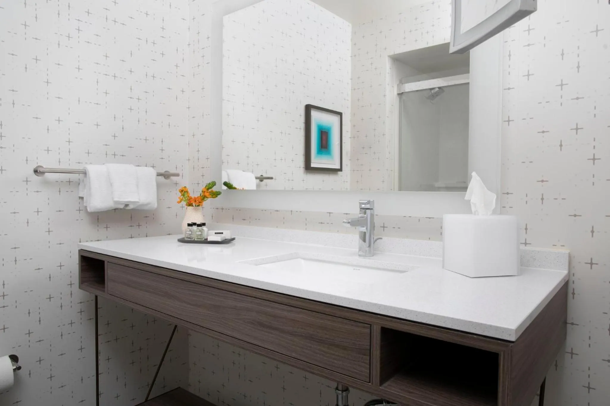 Bathroom in Crowne Plaza Atlanta Perimeter at Ravinia by IHG