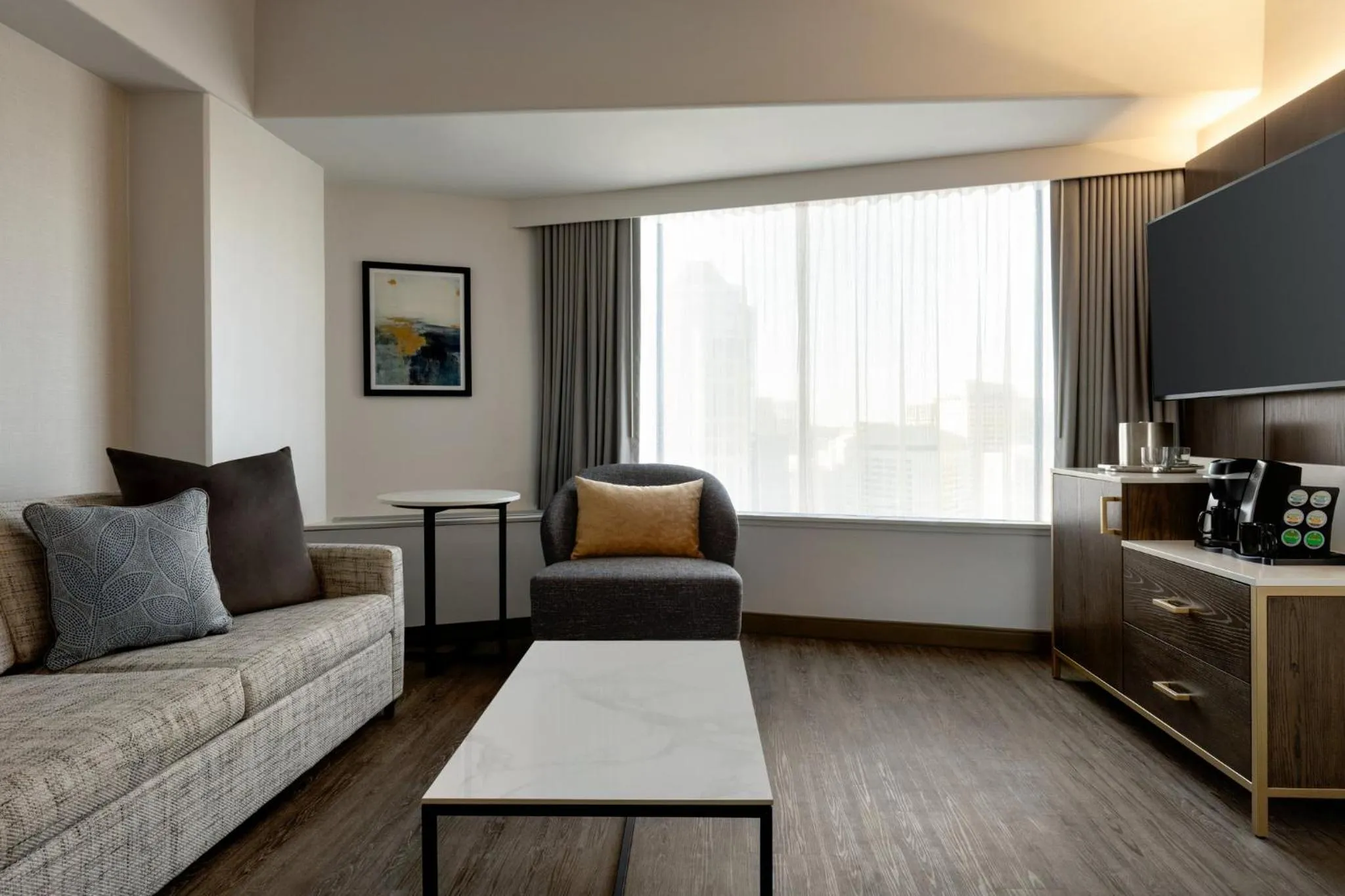 Photo of the whole room in Crowne Plaza Seattle Newly Renovated with No Resort Fee