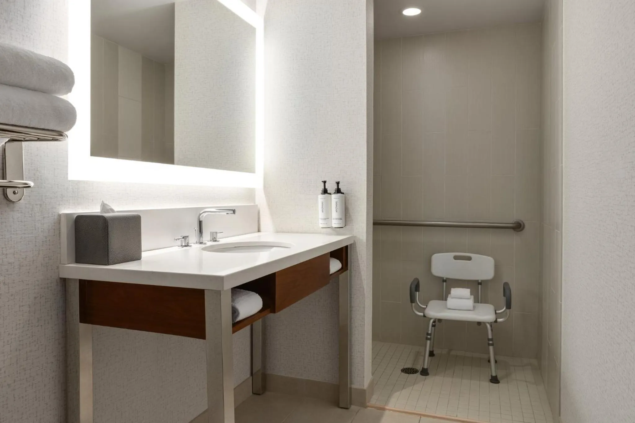 Bathroom in Crowne Plaza Seattle Newly Renovated with No Resort Fee