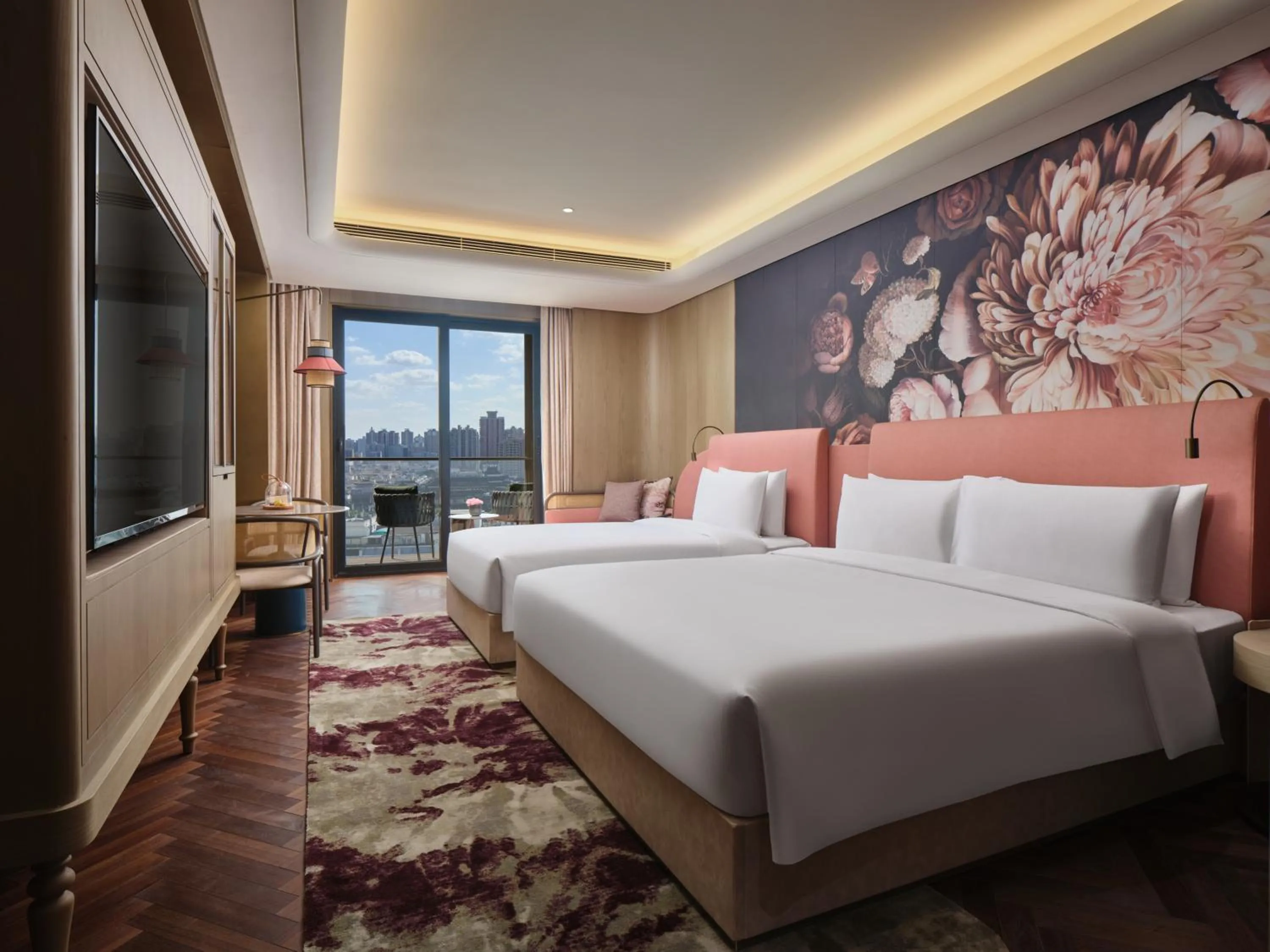 Bedroom, Bed in Blossom House Shanghai On The Bund