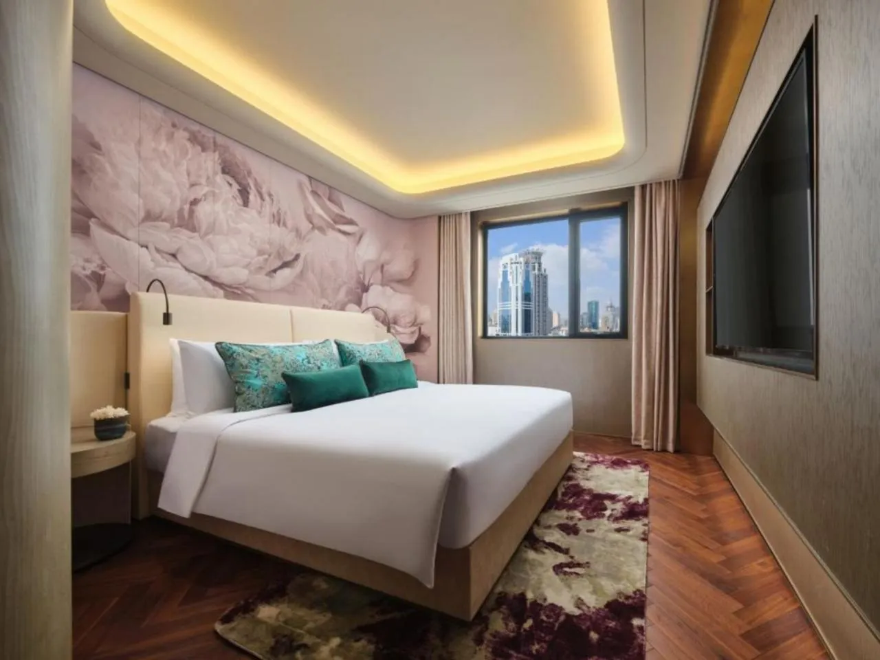 Bedroom, Bed in Blossom House Shanghai On The Bund