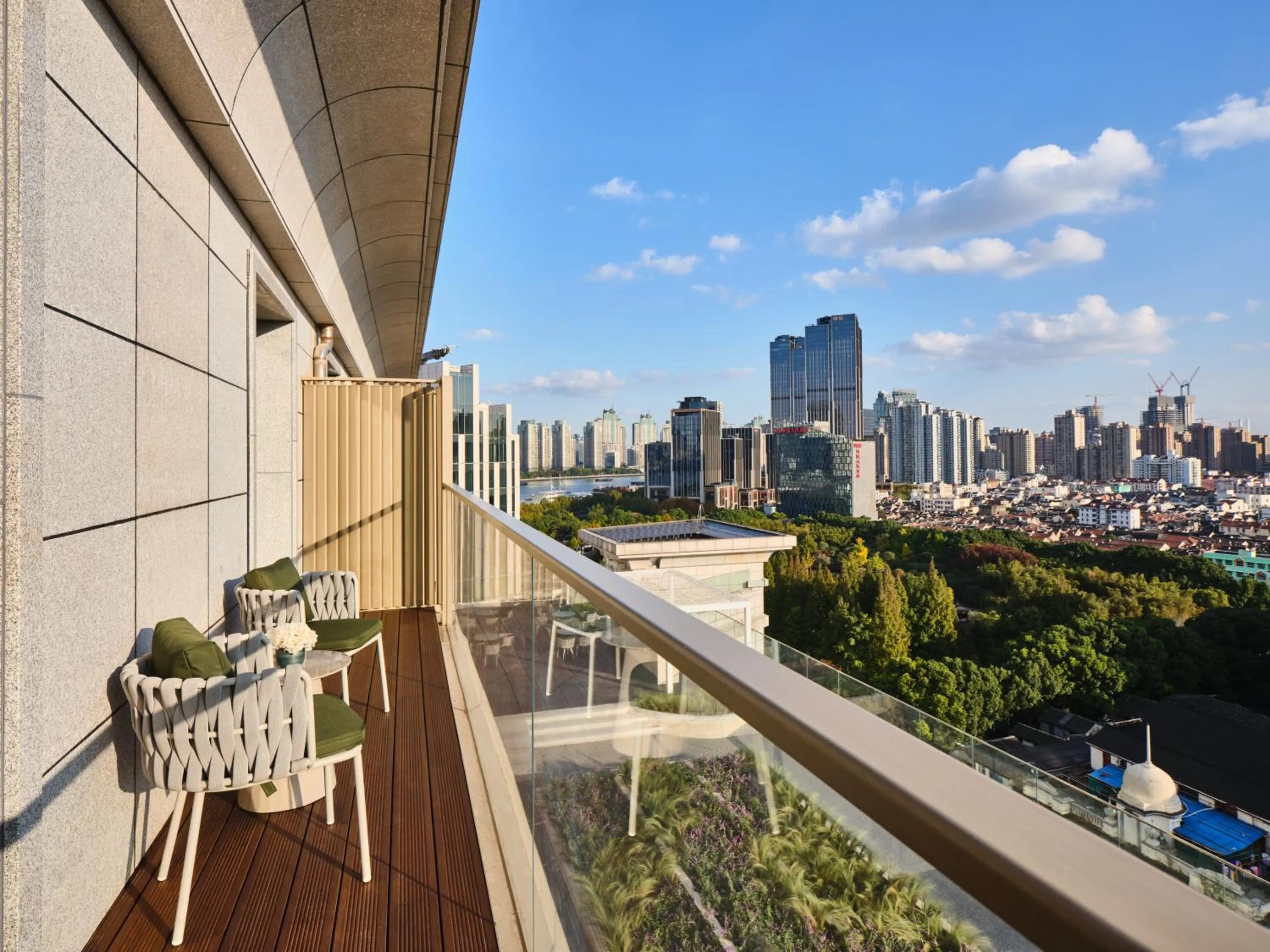 Balcony/Terrace in Blossom House Shanghai On The Bund