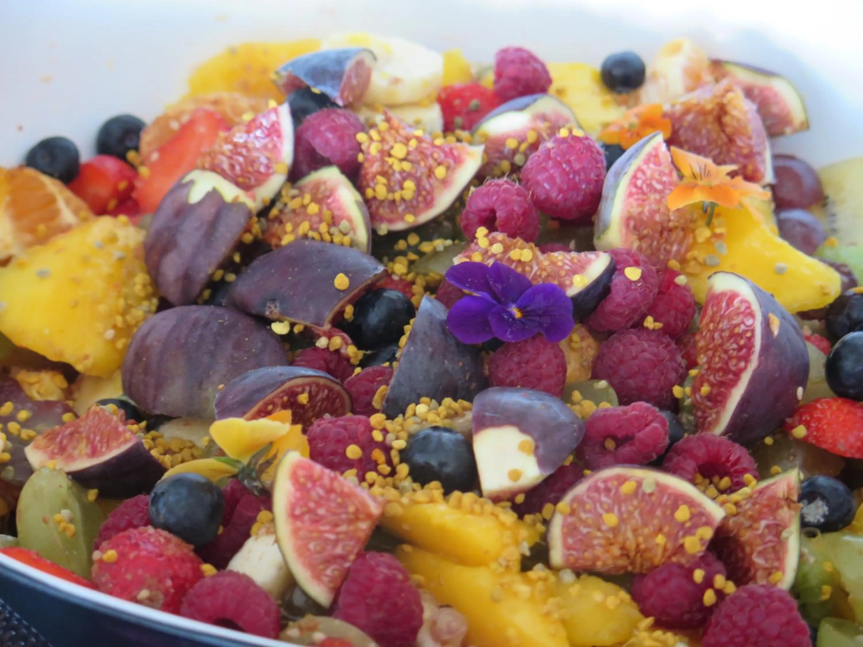 Food close-up in Le Chalet Du Blanc Spa yoga