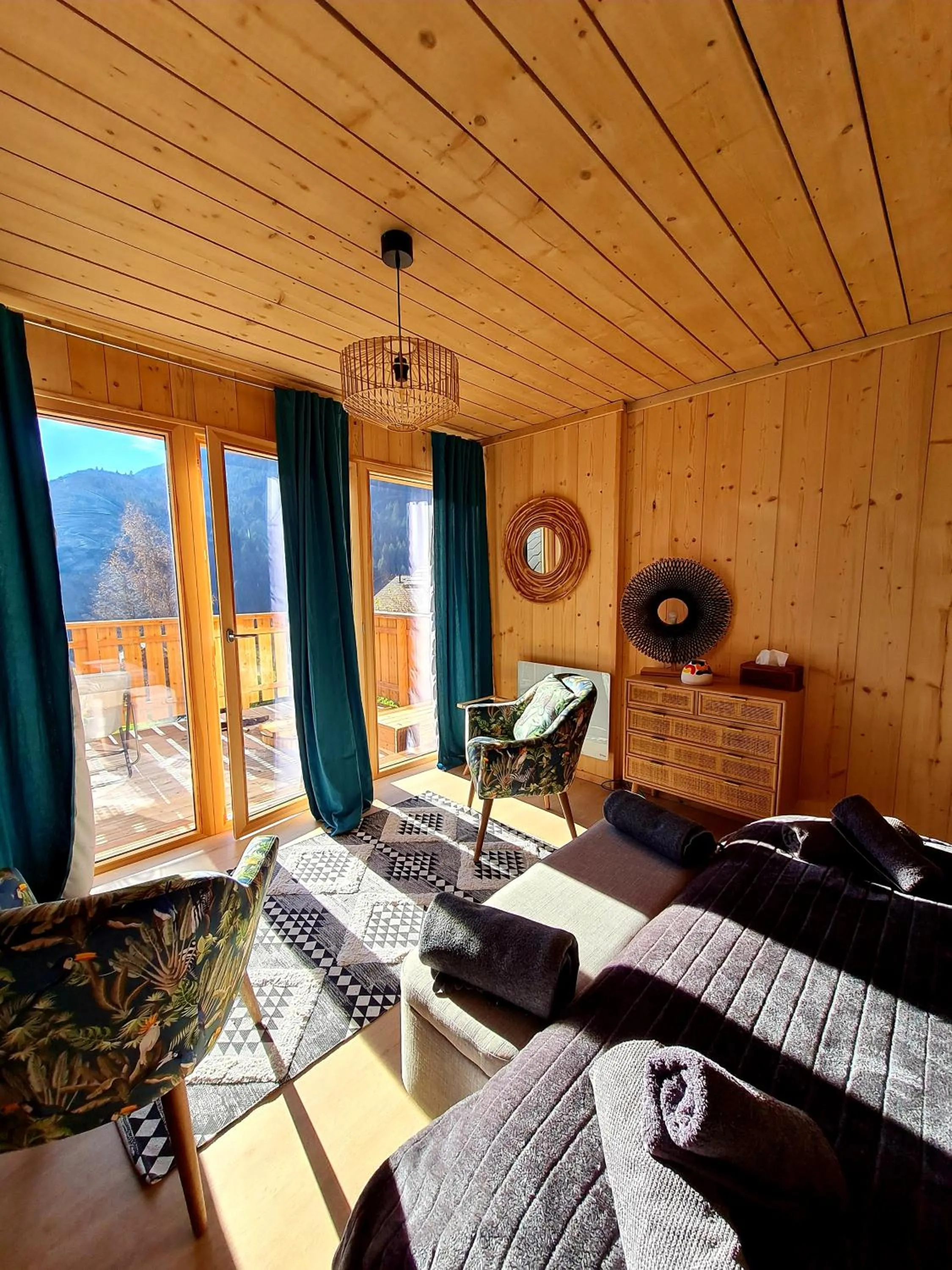 View (from property/room) in Le Chalet Du Blanc Spa yoga