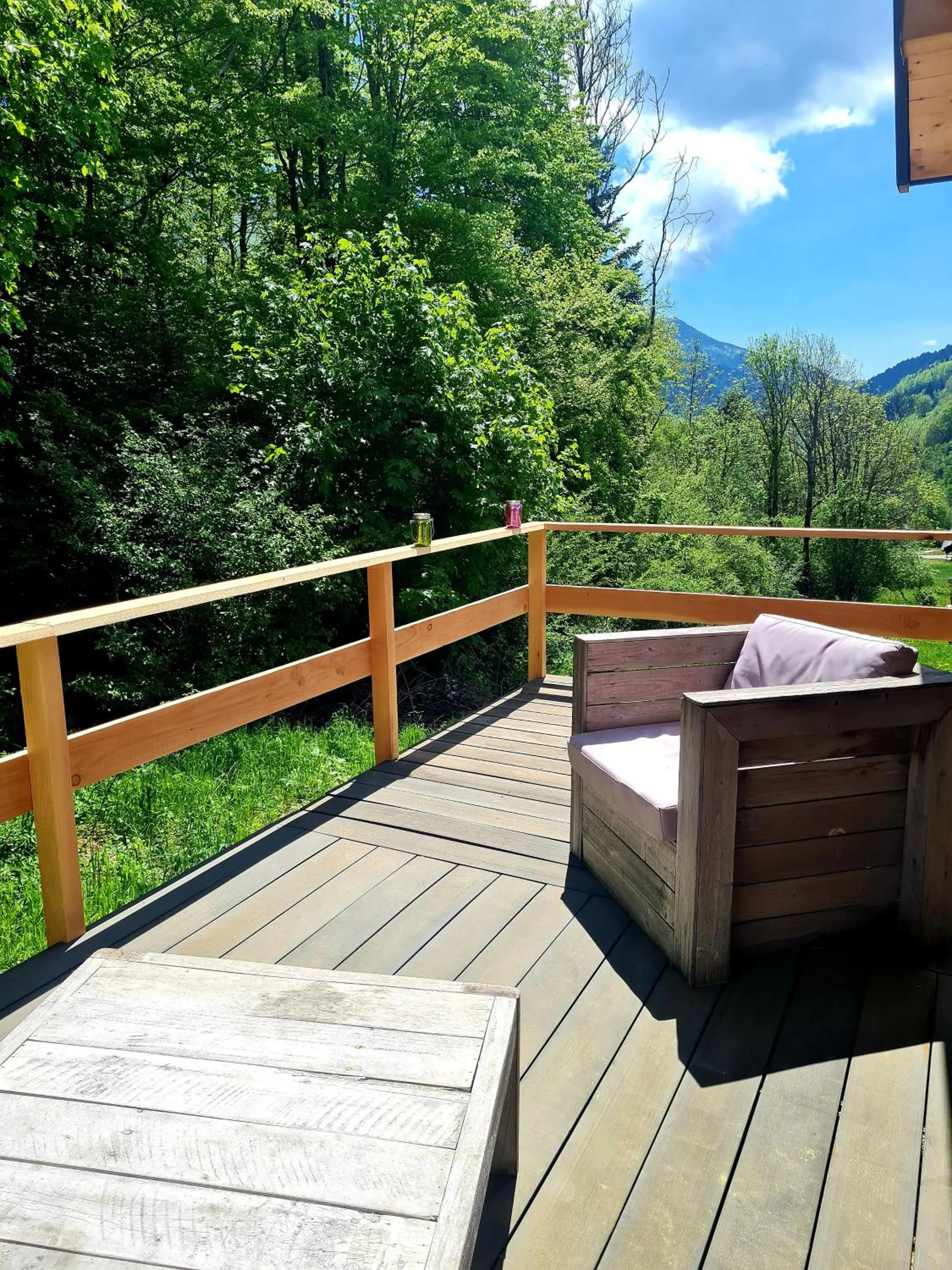 View (from property/room) in Le Chalet Du Blanc Spa yoga