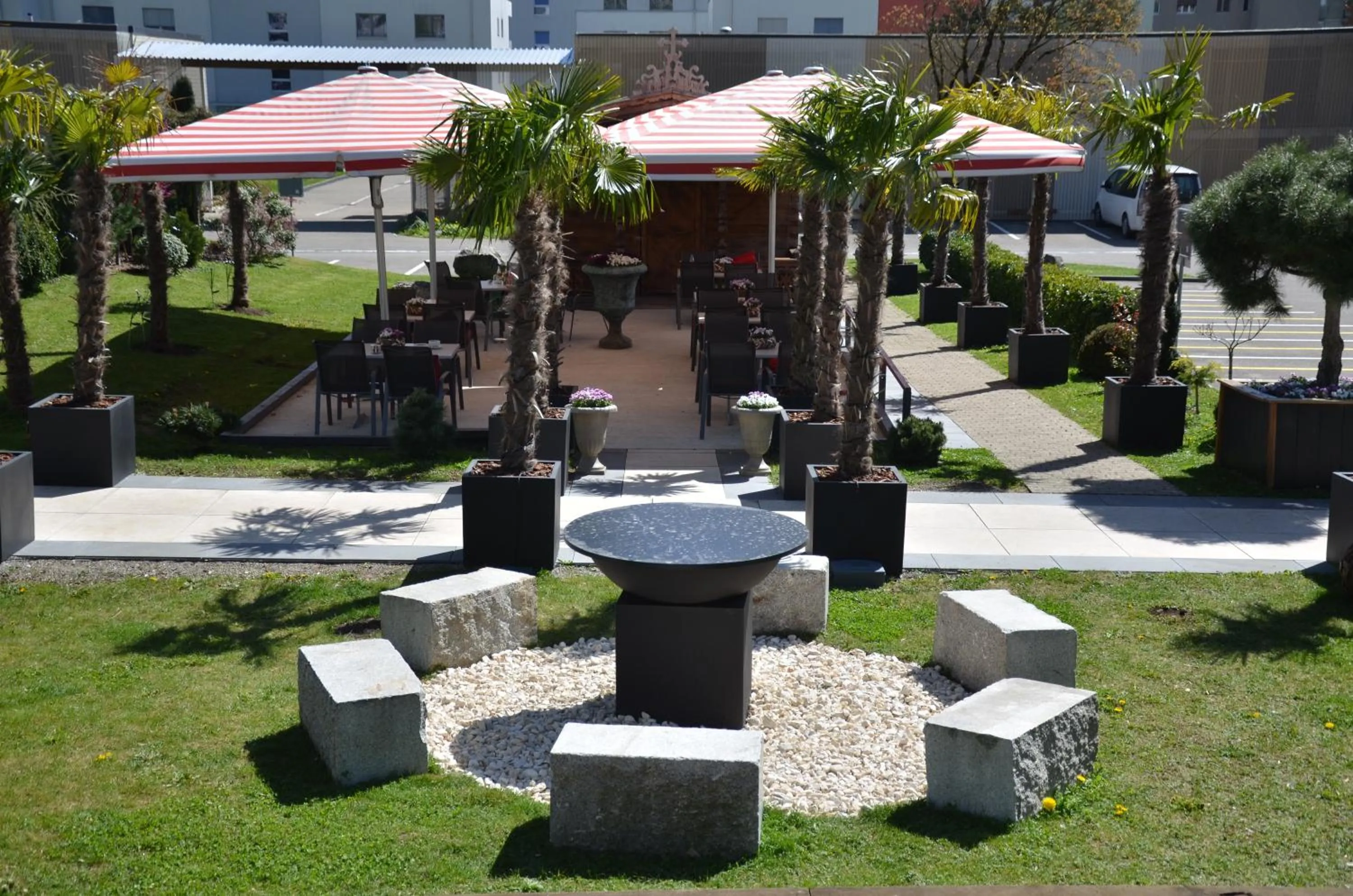 Garden in Hotel Egerkingen, idealer Zwischenstopp