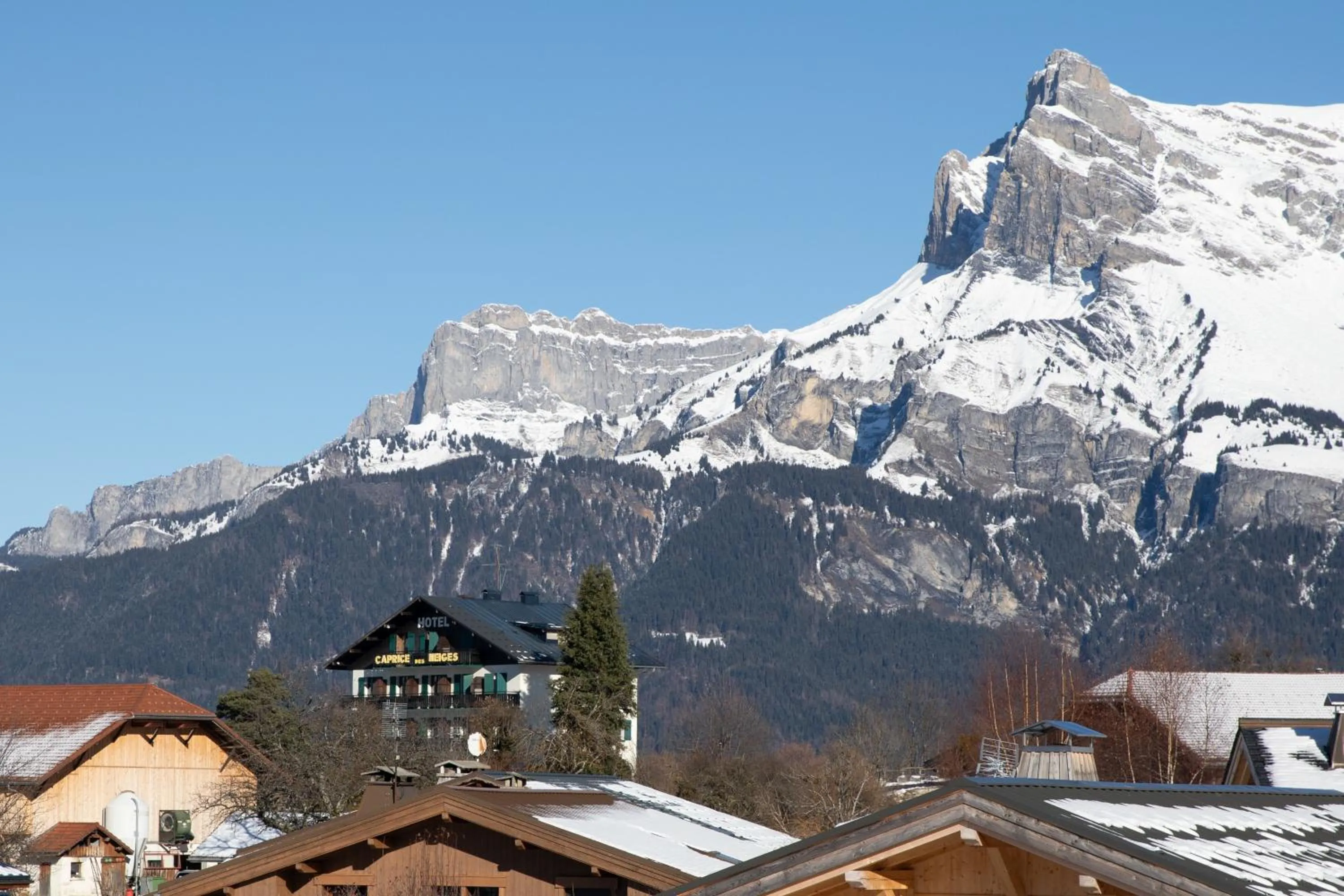 City view in Hôtel Le Caprice Des Neiges Combloux
