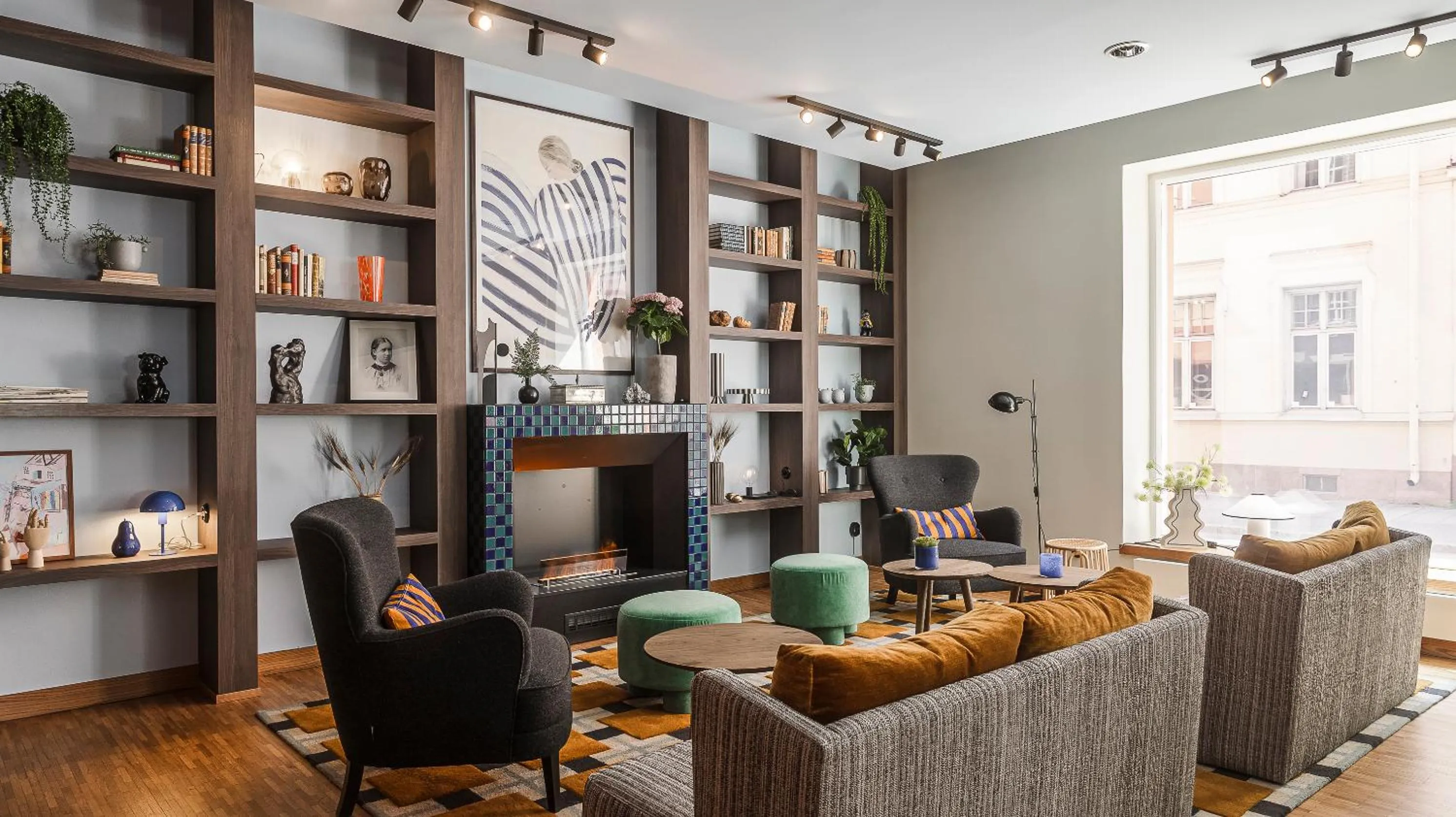 Library in Home Hotel Grand Sundsvall