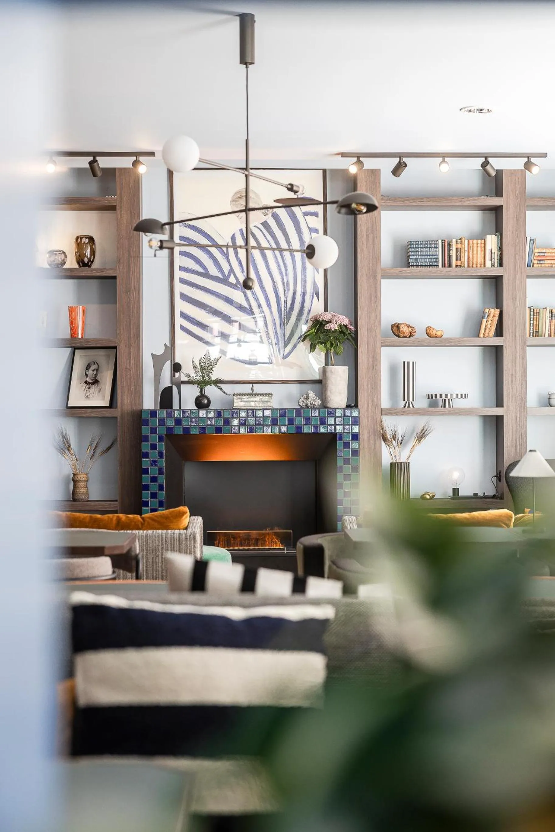 Library in Home Hotel Grand Sundsvall