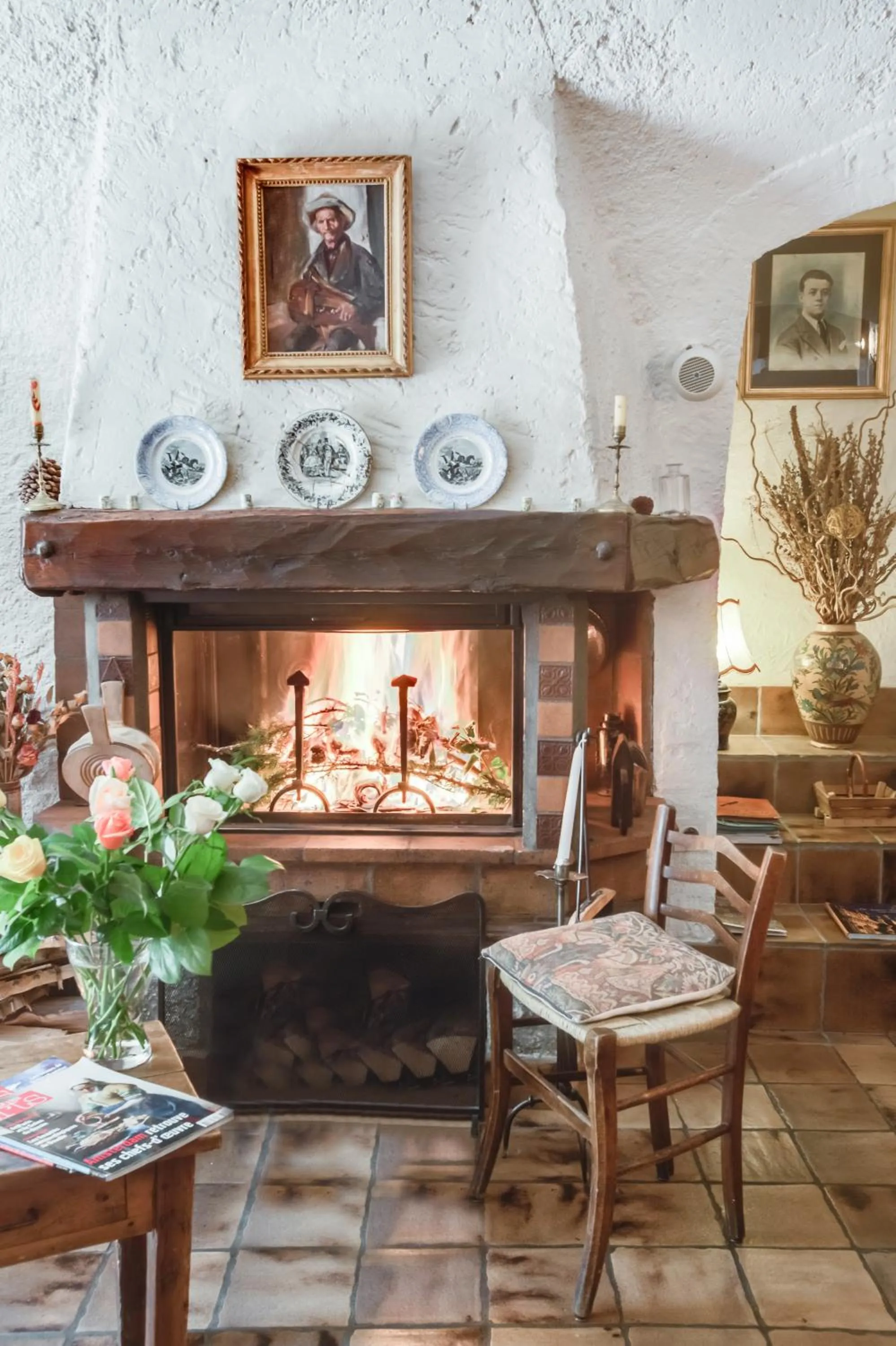 Lobby or reception in L'Auberge du Choucas