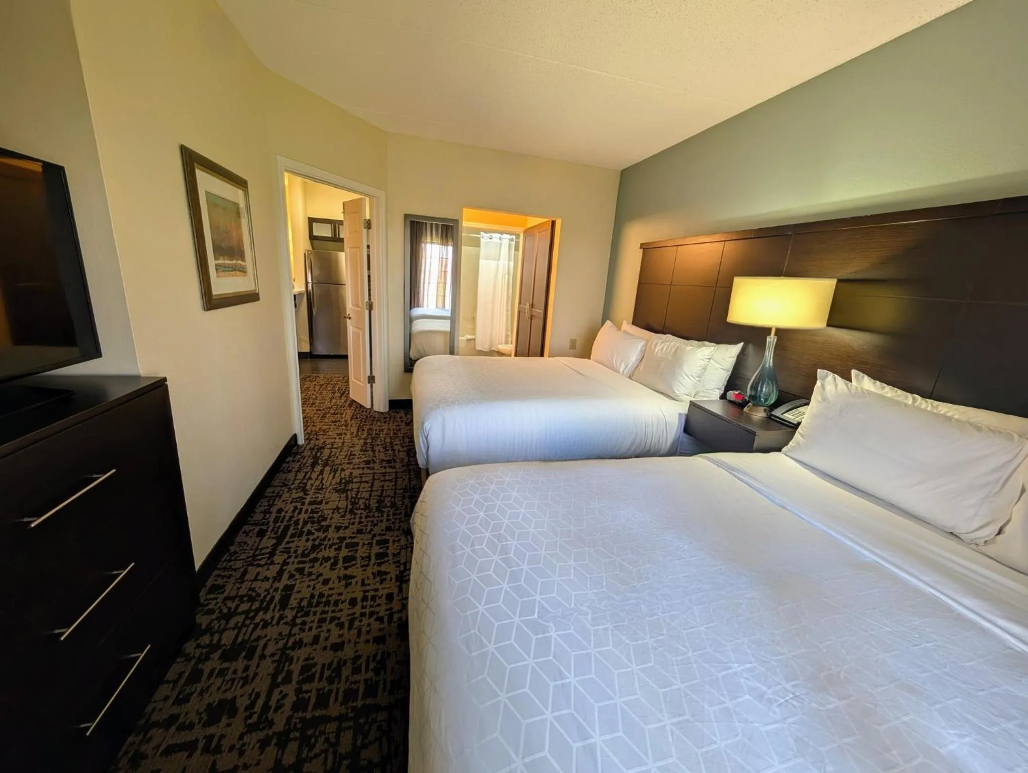 Photo of the whole room, Bed in Staybridge Suites Indianapolis-Fishers by IHG